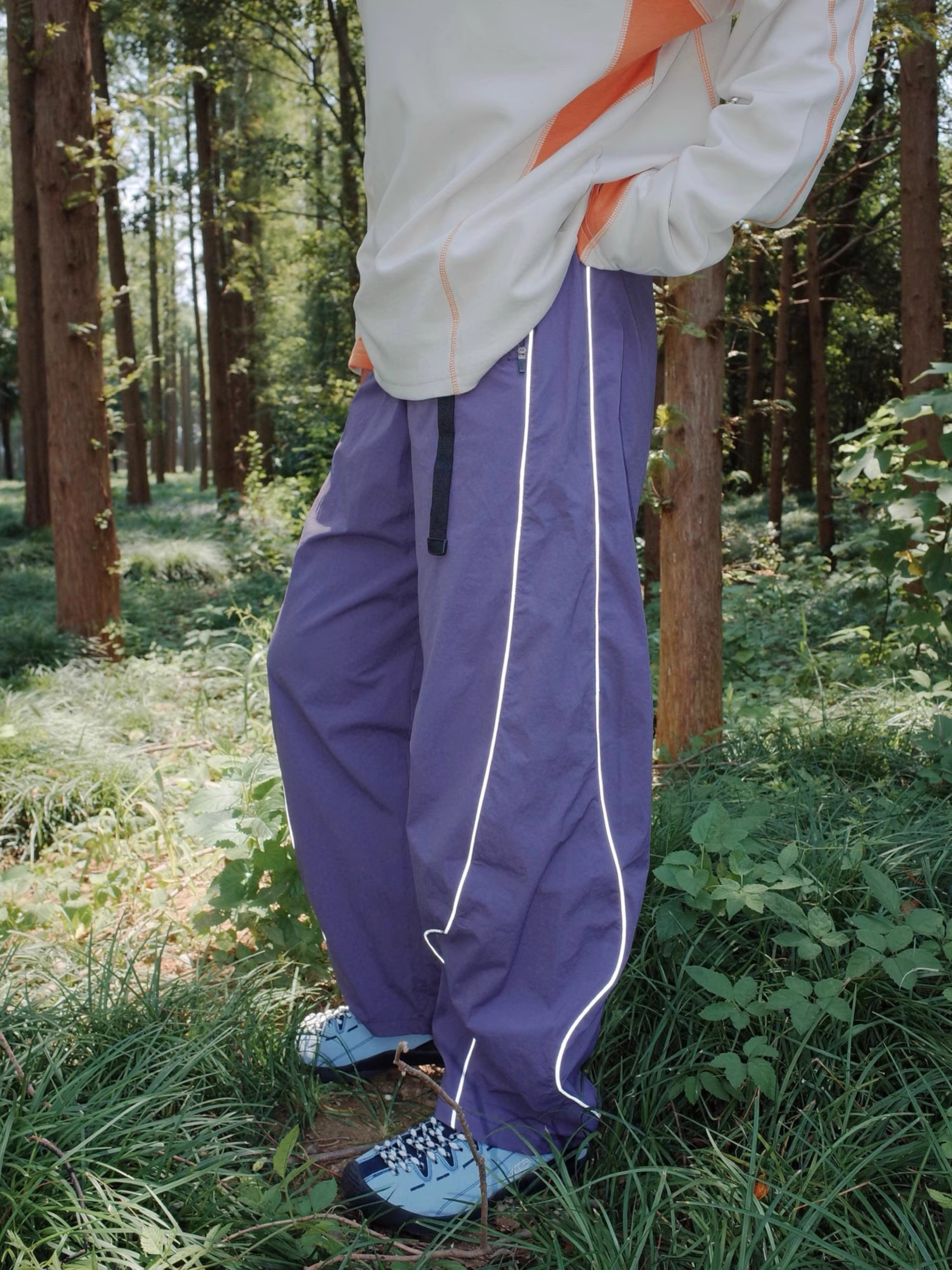 WolfLife - Women's Side-Stripe 3M Reflective Curved Pants