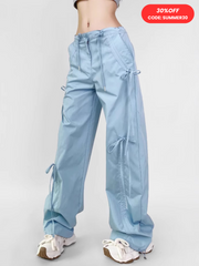 WolfBoard - Women's Bow-Tie Drawstring Quick-Dry Cargo Pants