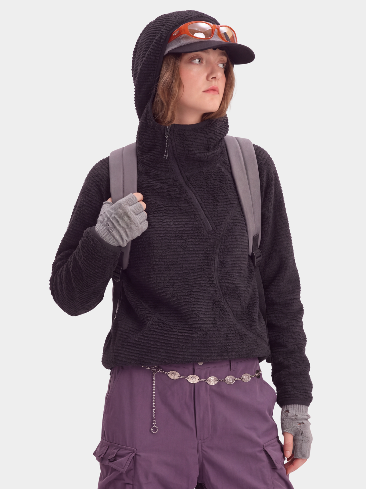 LiteMist - Lightweight Textured Fleece Half-Zip Sweatshirt