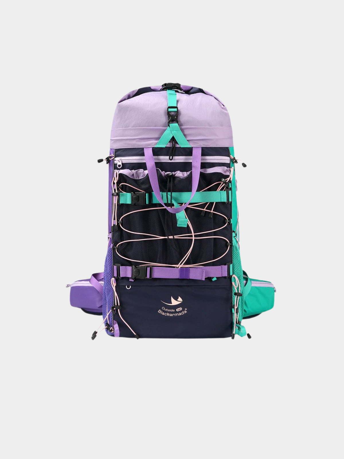 StashVeil - 30L Multi-Functional Color-Block Hiking Backpack