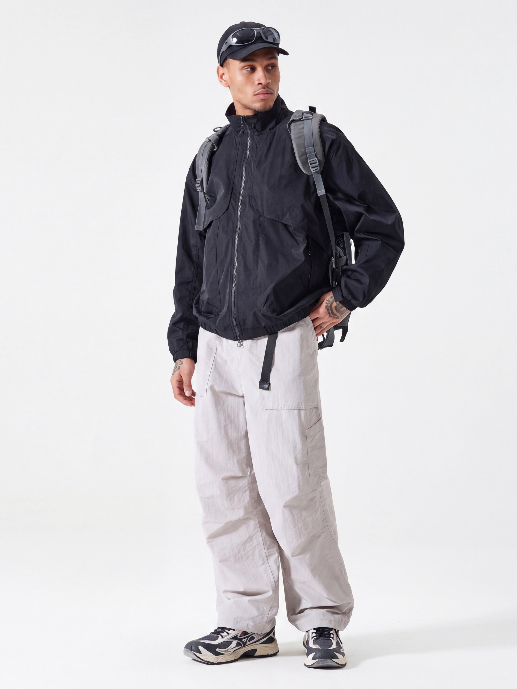 SkyVeil - Lightweight Water-Repellent Stand Collar Jacket