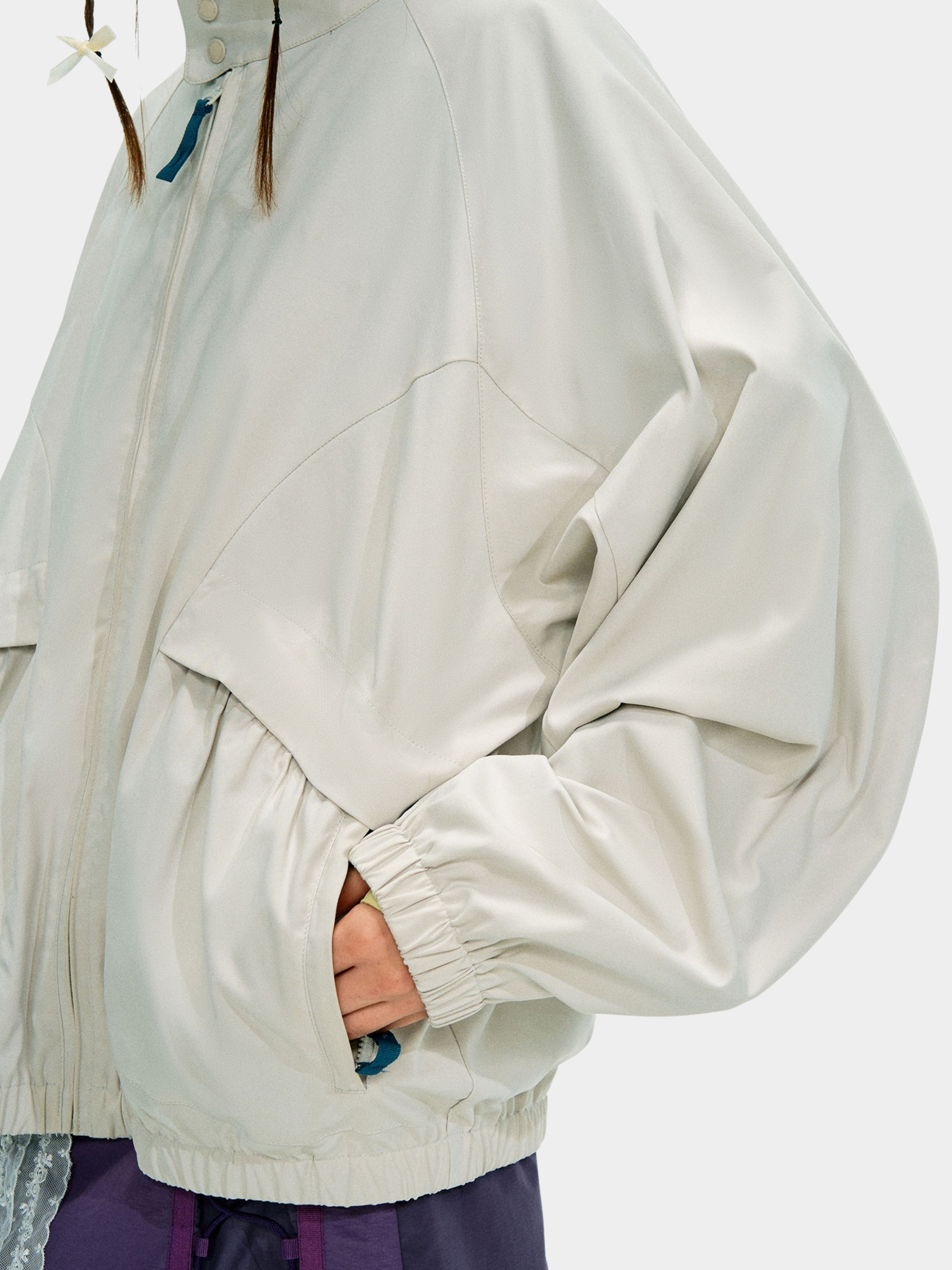 Firewhisper - Unisex Colorblock Stand-Collar Harrington Jacket