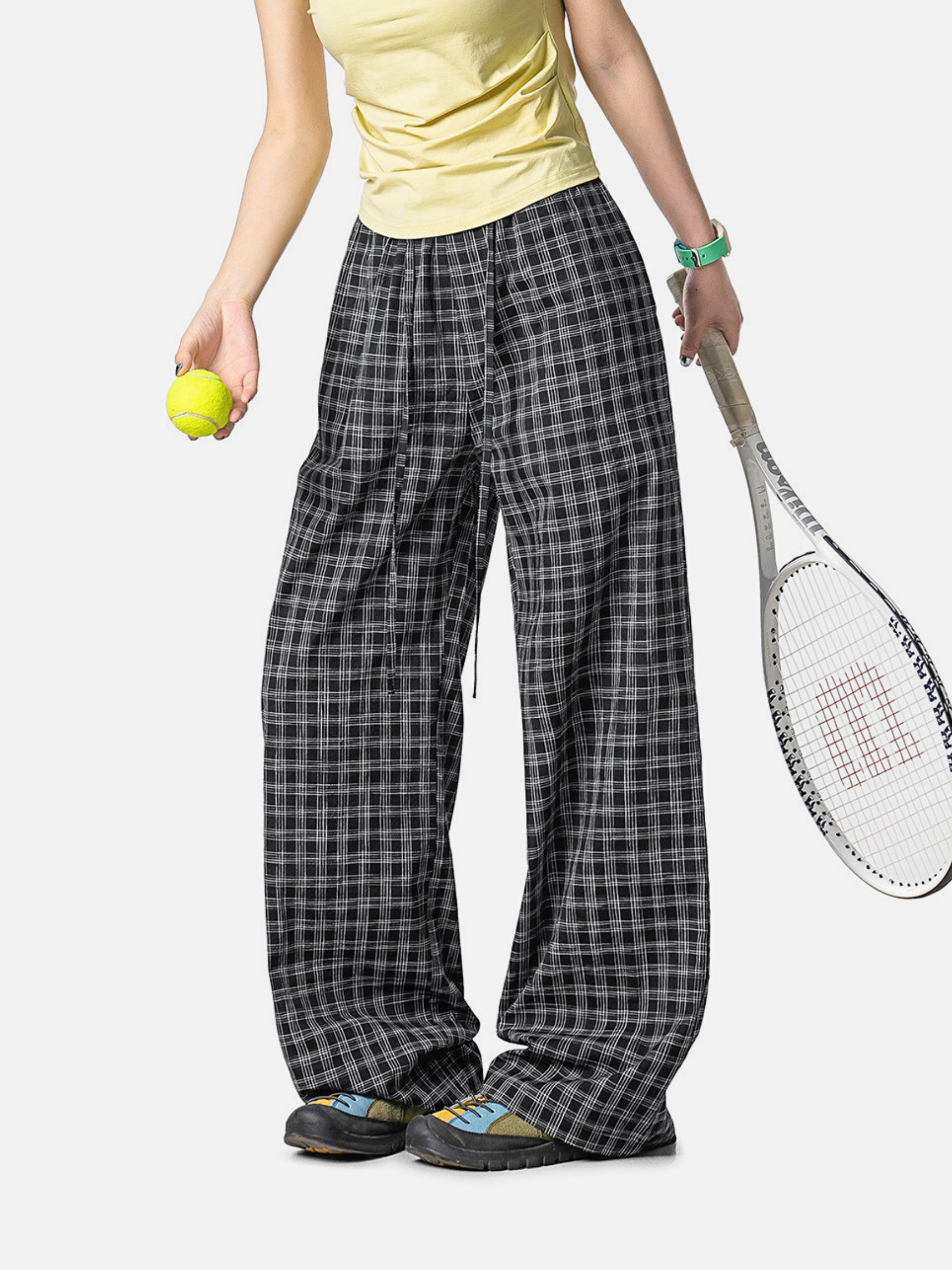 DuskFall - Women's Lightweight Plaid Casual Pants