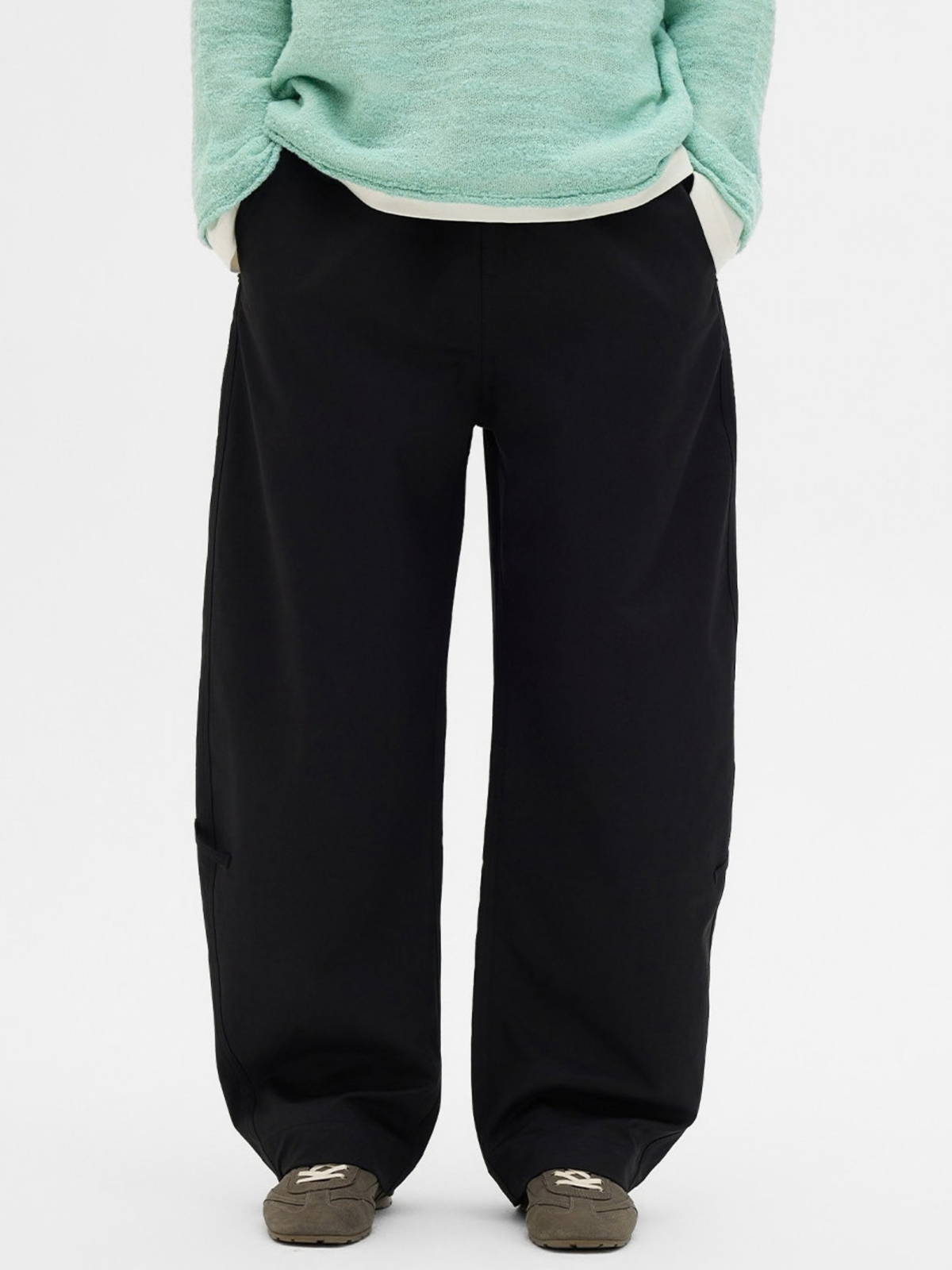 RiseDrift - Unisex Wrinkle-Resistant High-Waist Curved-Leg Pants