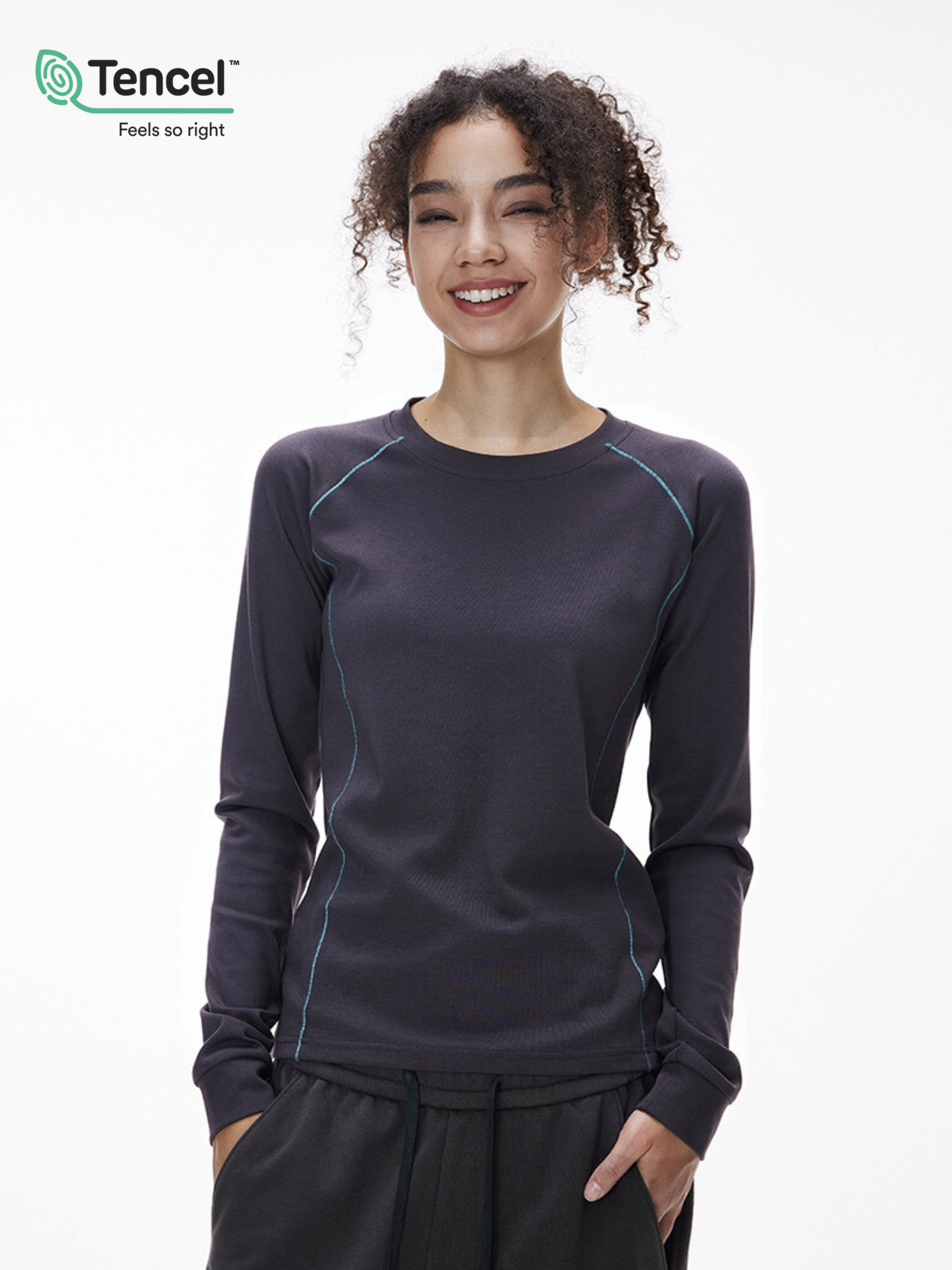 Harrow - Unisex TENCEL™ Modal Dual-Tone Long Sleeve Tee