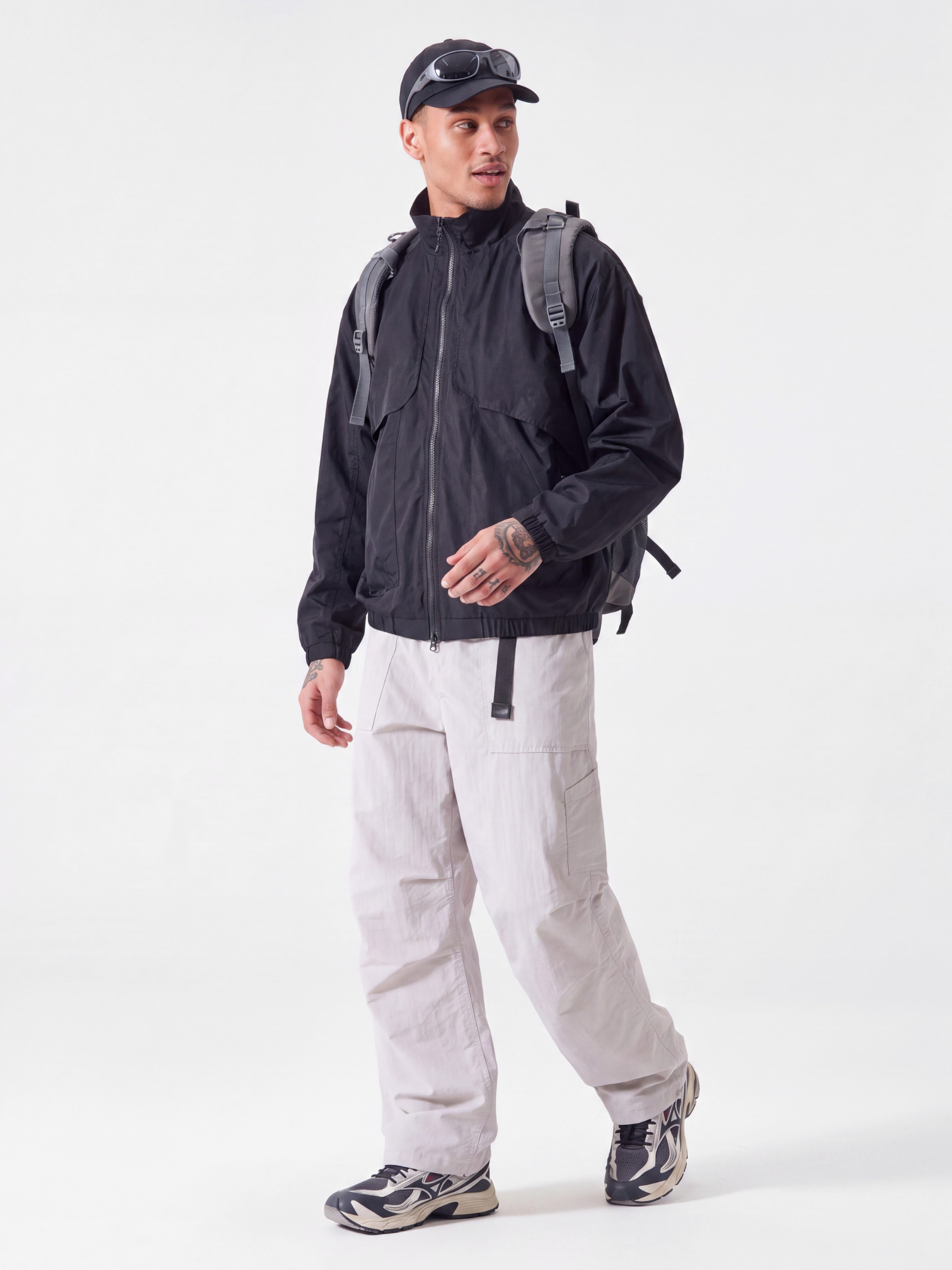SkyVeil - Lightweight Water-Repellent Stand Collar Jacket