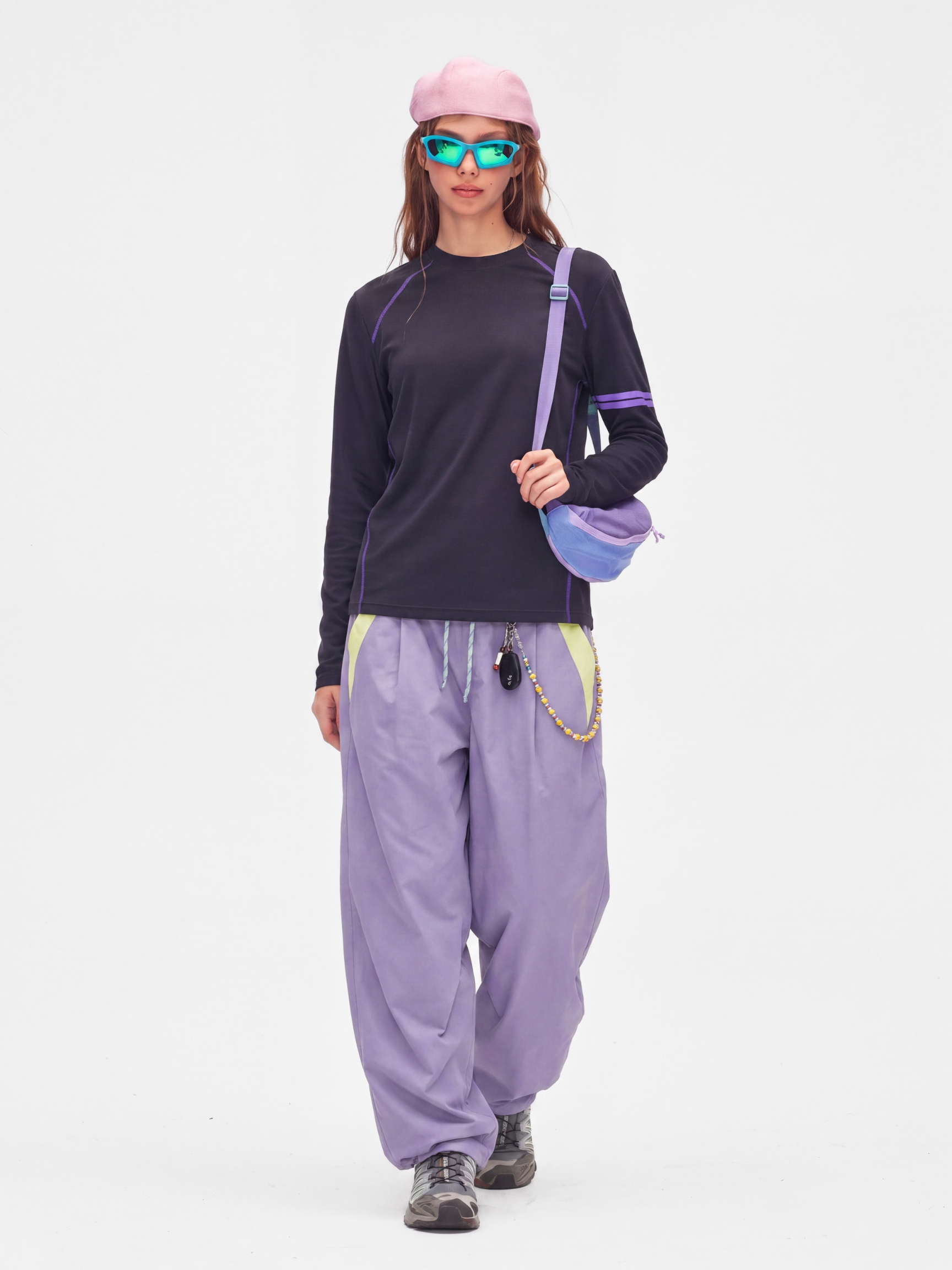 QuietMove - Unisex Crew Neck Long Sleeve Athletic T-Shirt