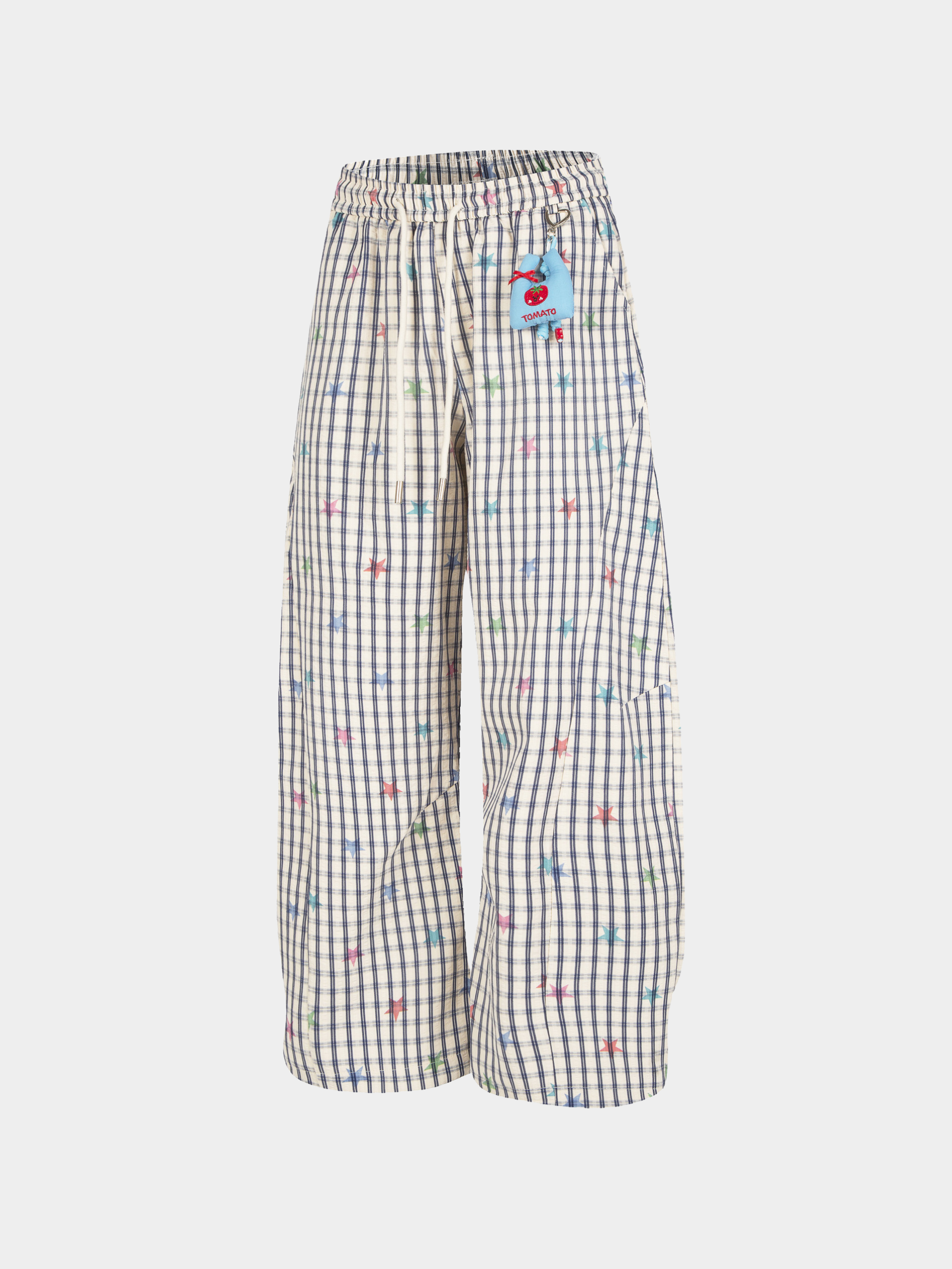 Stitch - Women's Colorful Star Stripe Wide-Leg Pants