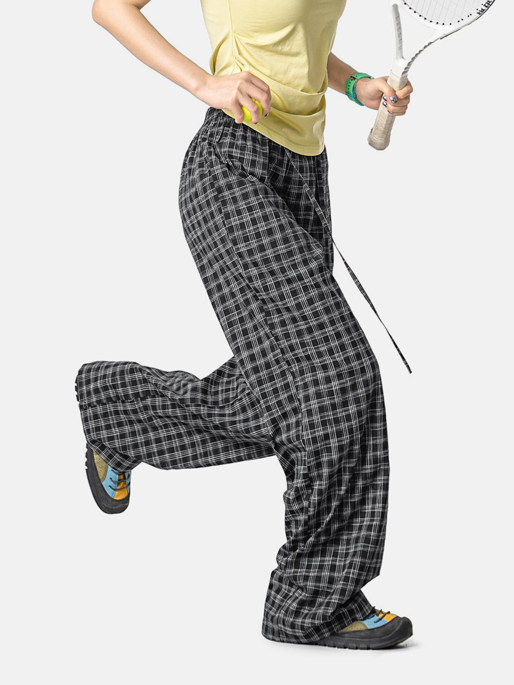 DuskFall - Women's Lightweight Plaid Casual Pants