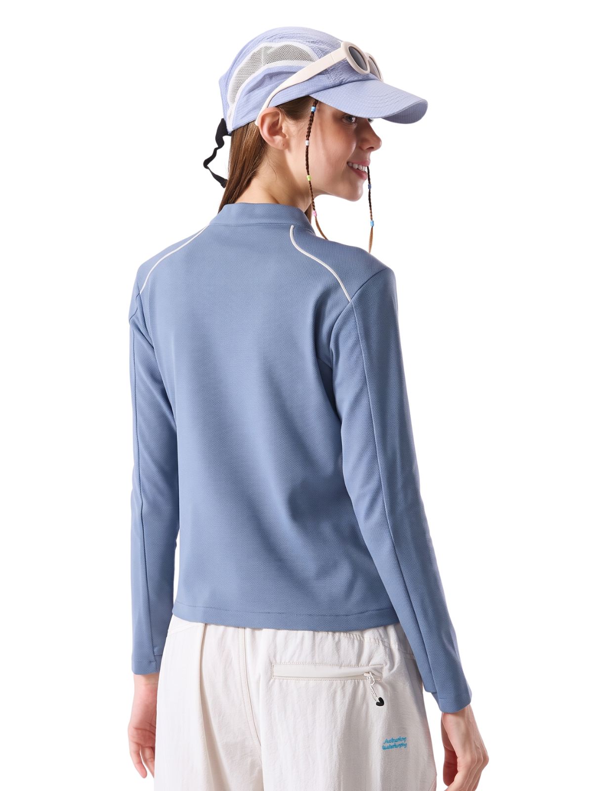 HawkTract - Women's UPF 50+ Antibacterial Quick-Dry Half-Zip T-Shirt