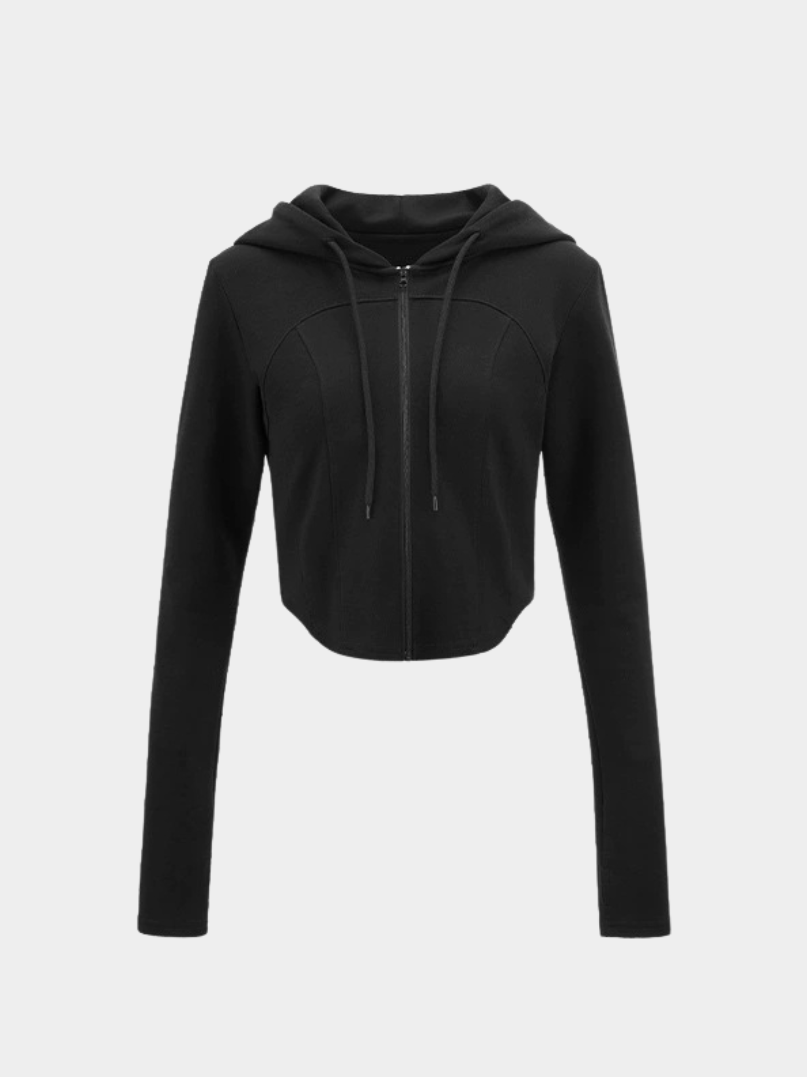 Wildstream - Women's Cropped Fitted Hoodie & High-Waist Micro-Flare Pants Set