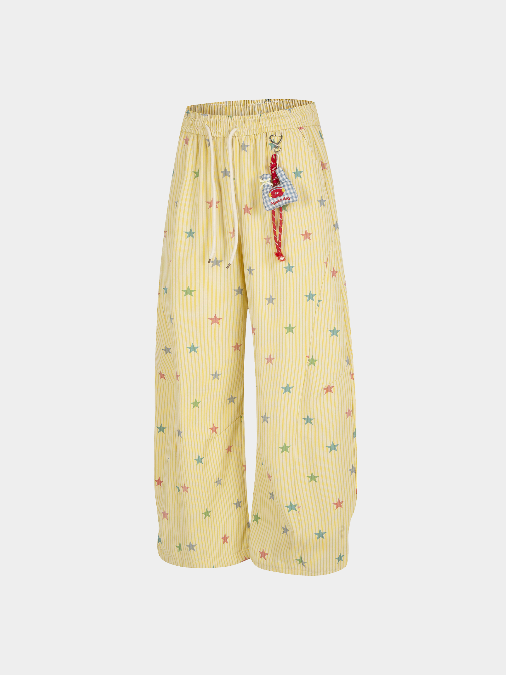 Stitch - Women's Colorful Star Stripe Wide-Leg Pants