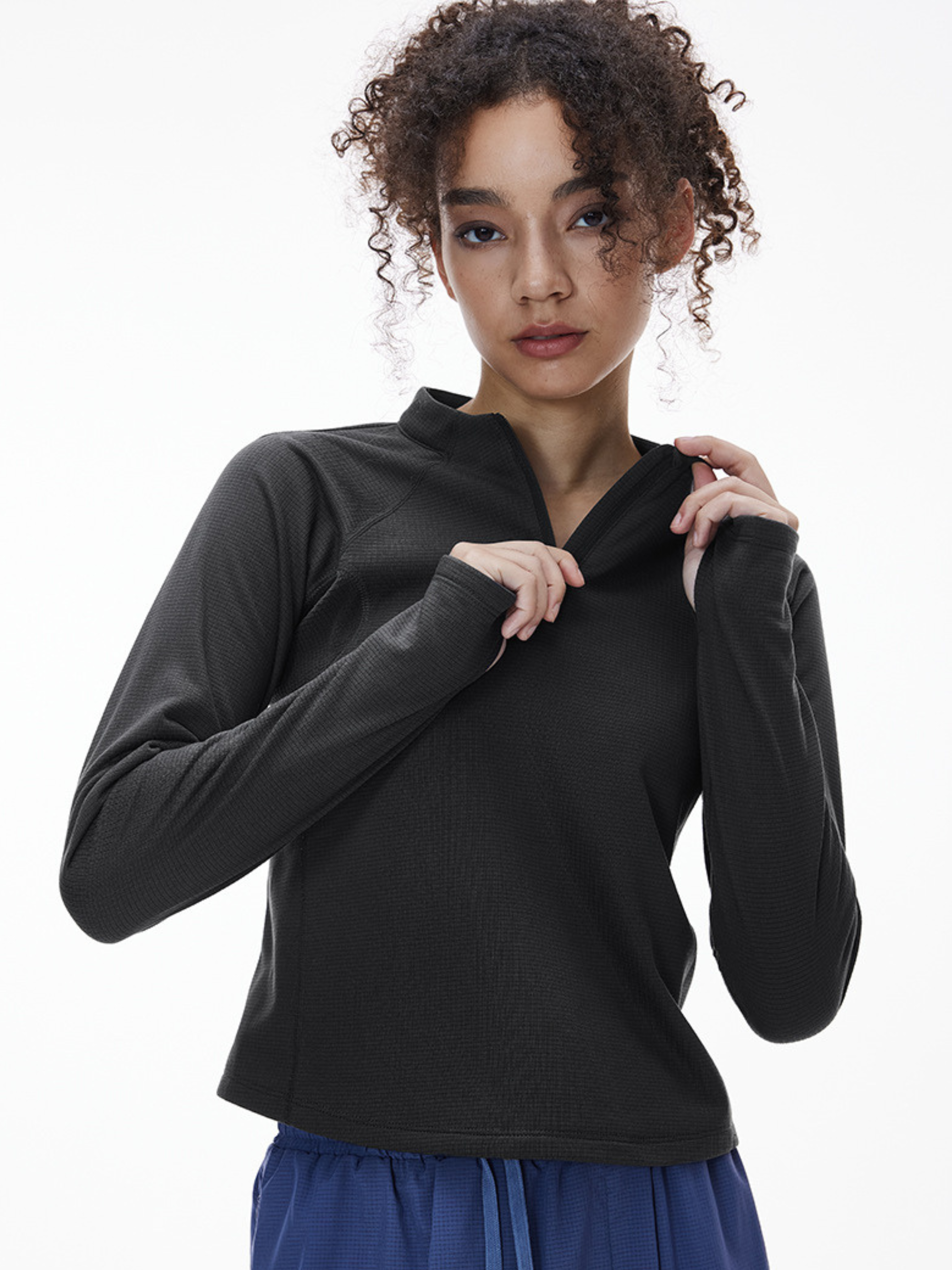Shadowfern - Lightweight Thermal Half-Zip Sweatshirt