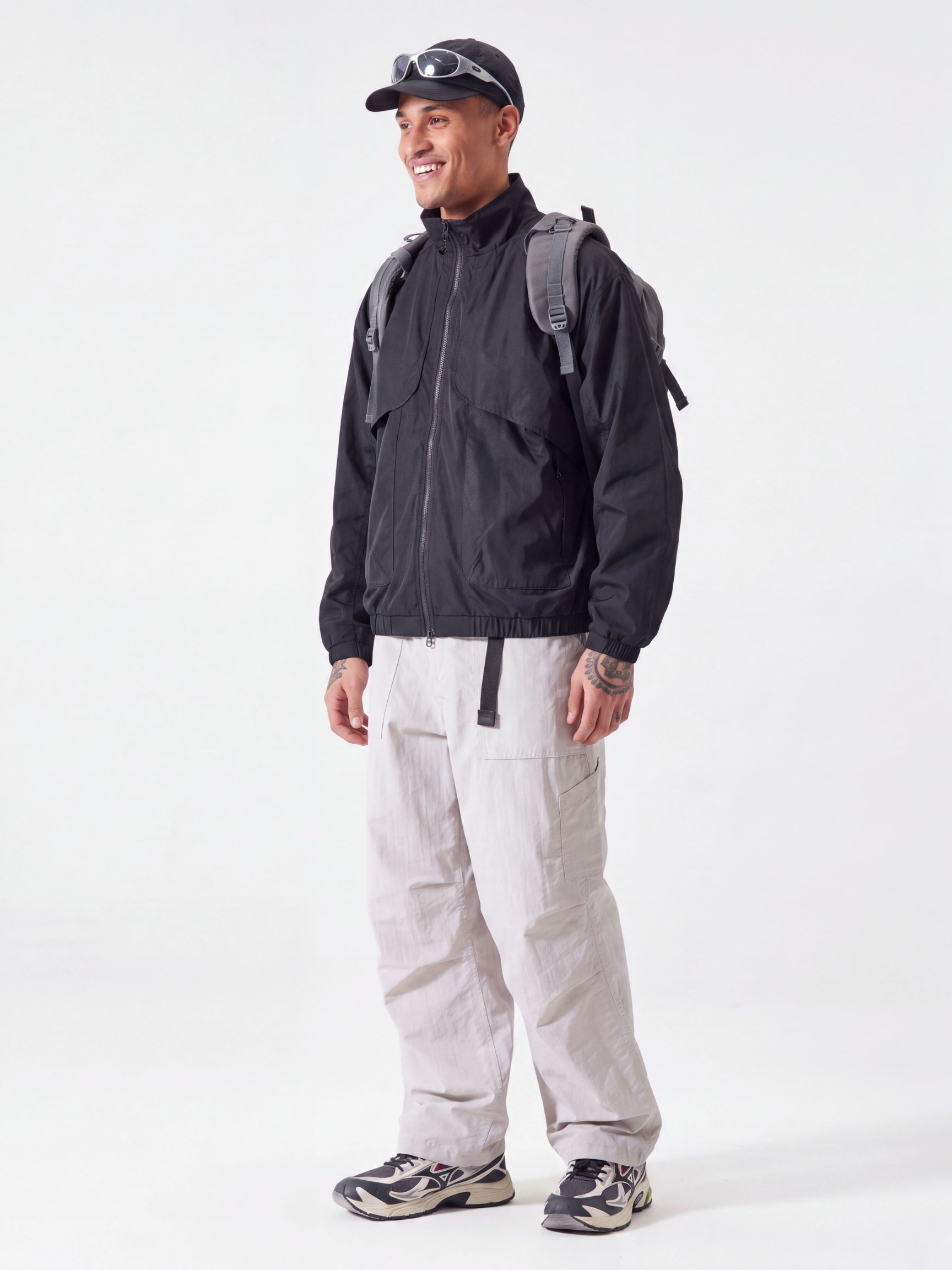 SkyVeil - Lightweight Water-Repellent Stand Collar Jacket