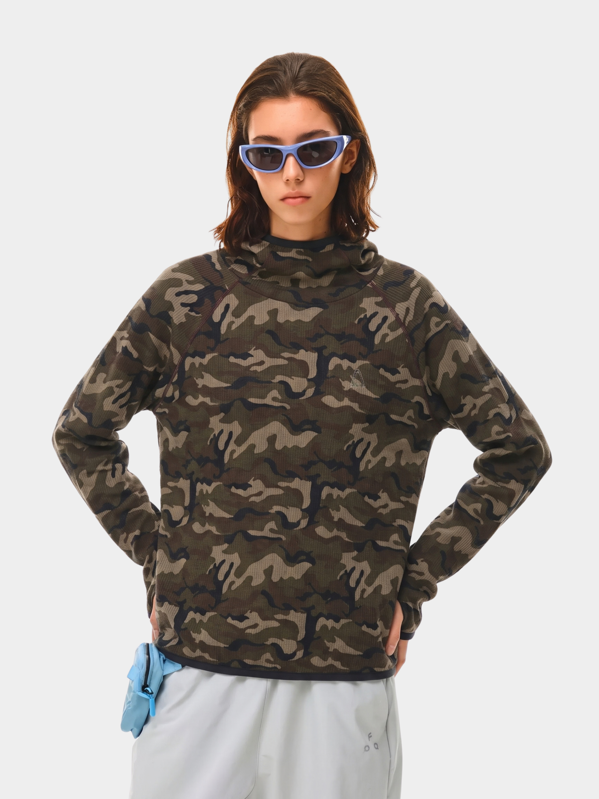CamoMist - Windproof Warm Waffle Hooded Sweatshirt