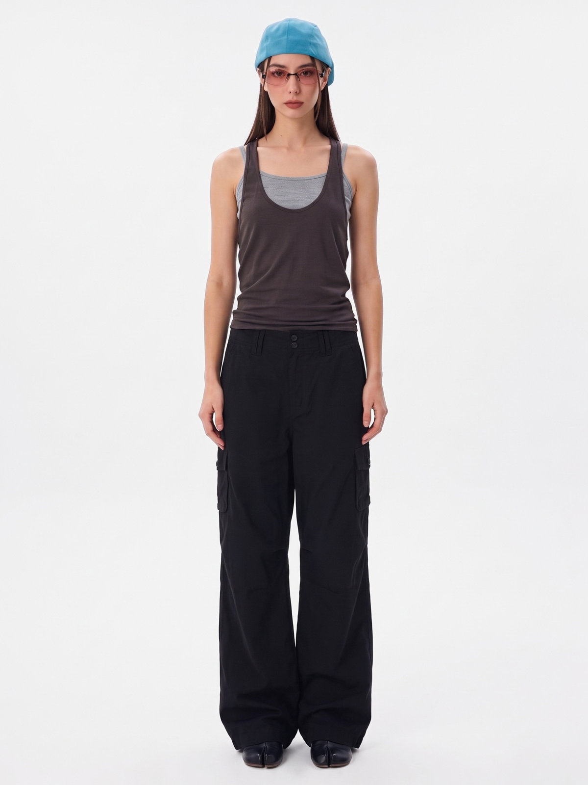 CalmDrift - Women's Deconstructed Multi-Pocket Straight-Leg Cargo Pants