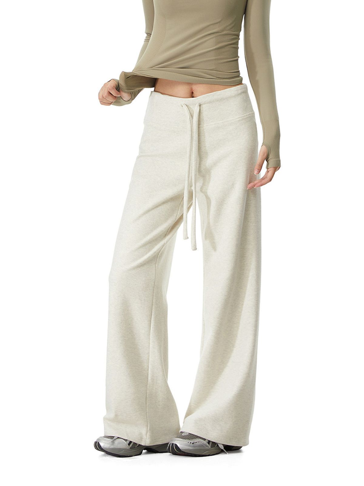 Gorgewalk - Women's Low-Rise Drawstring Straight-Leg Pants