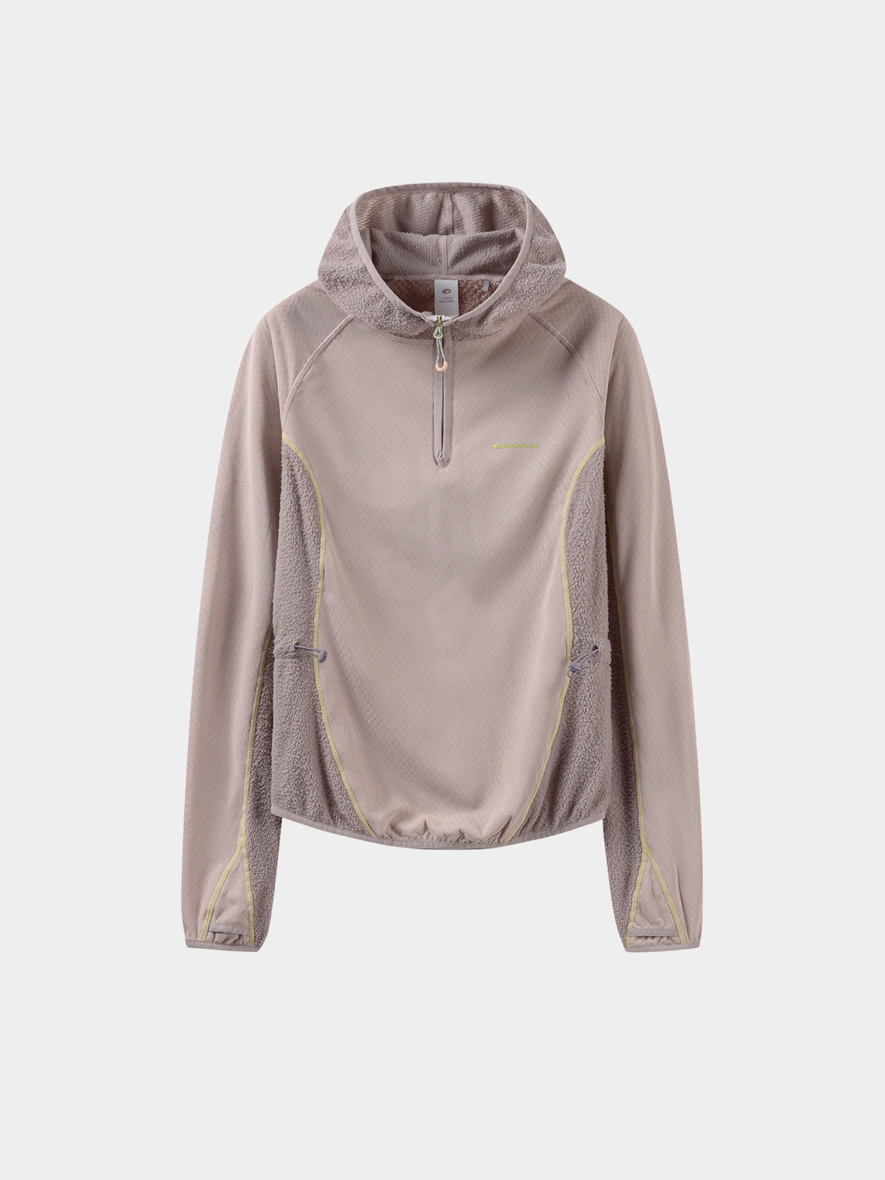 FadeSplit - Women's Fleece-Lined Utility Half-Zip Long-Sleeve Top