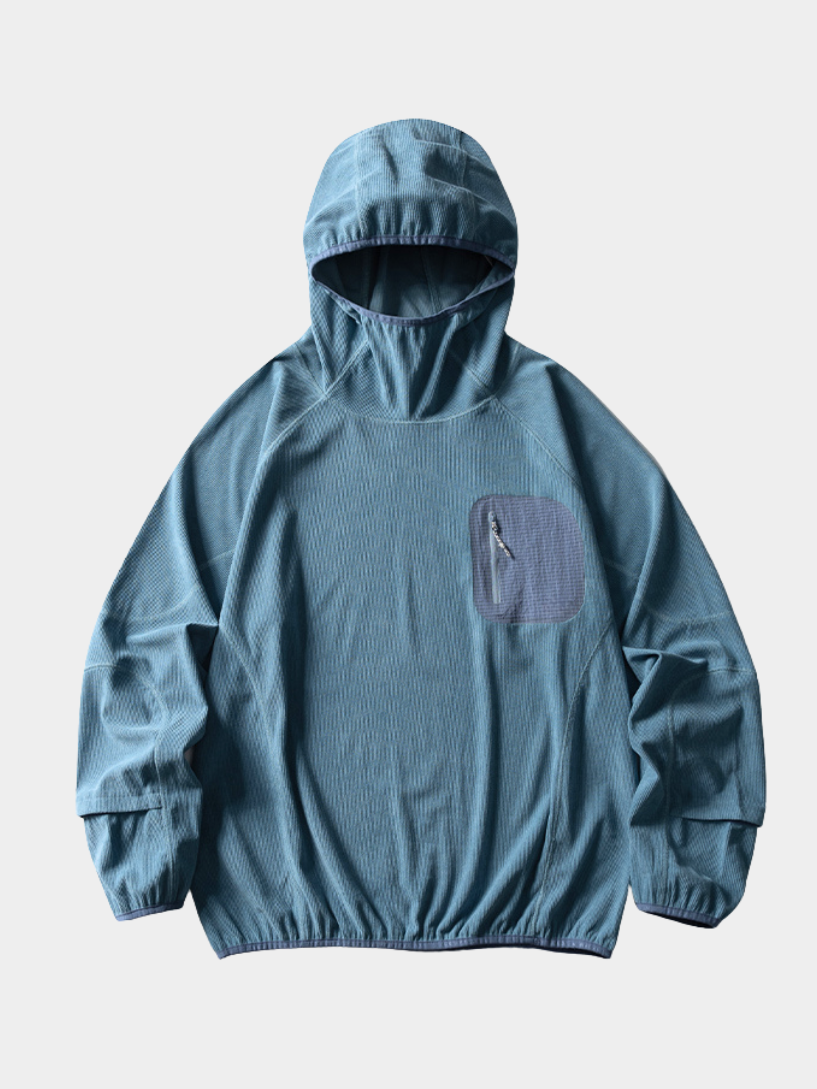 Crag - Unisex Moisture-Wicking High Neck Hoodie Base Layer