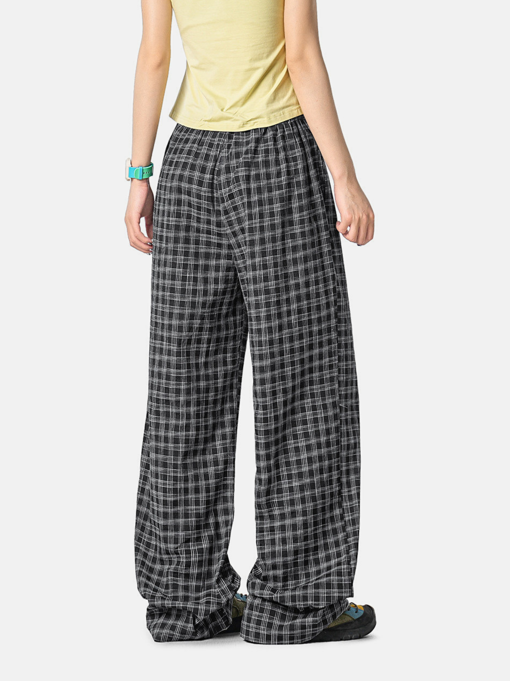 DuskFall - Women's Lightweight Plaid Casual Pants
