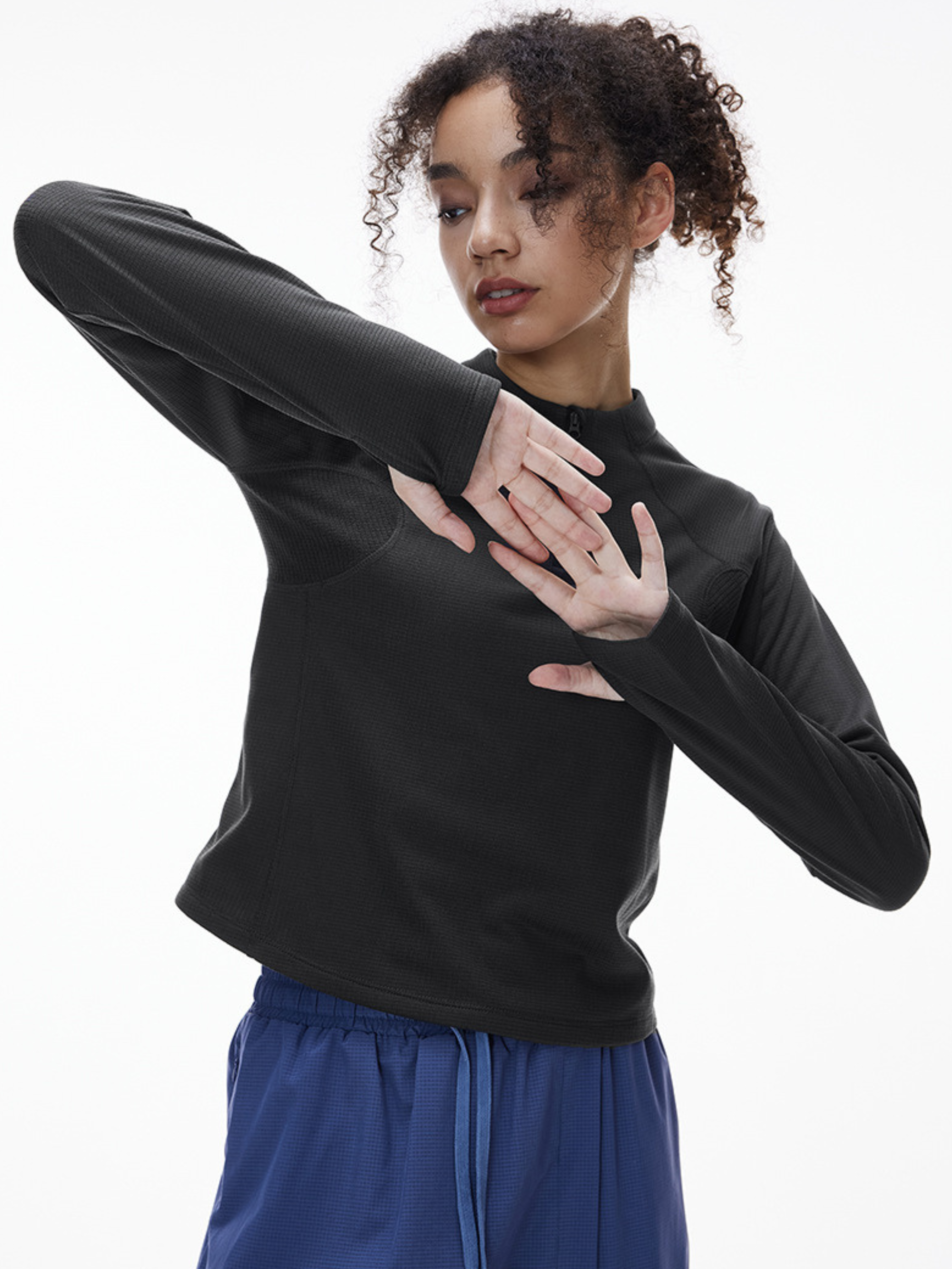 Shadowfern - Lightweight Thermal Half-Zip Sweatshirt