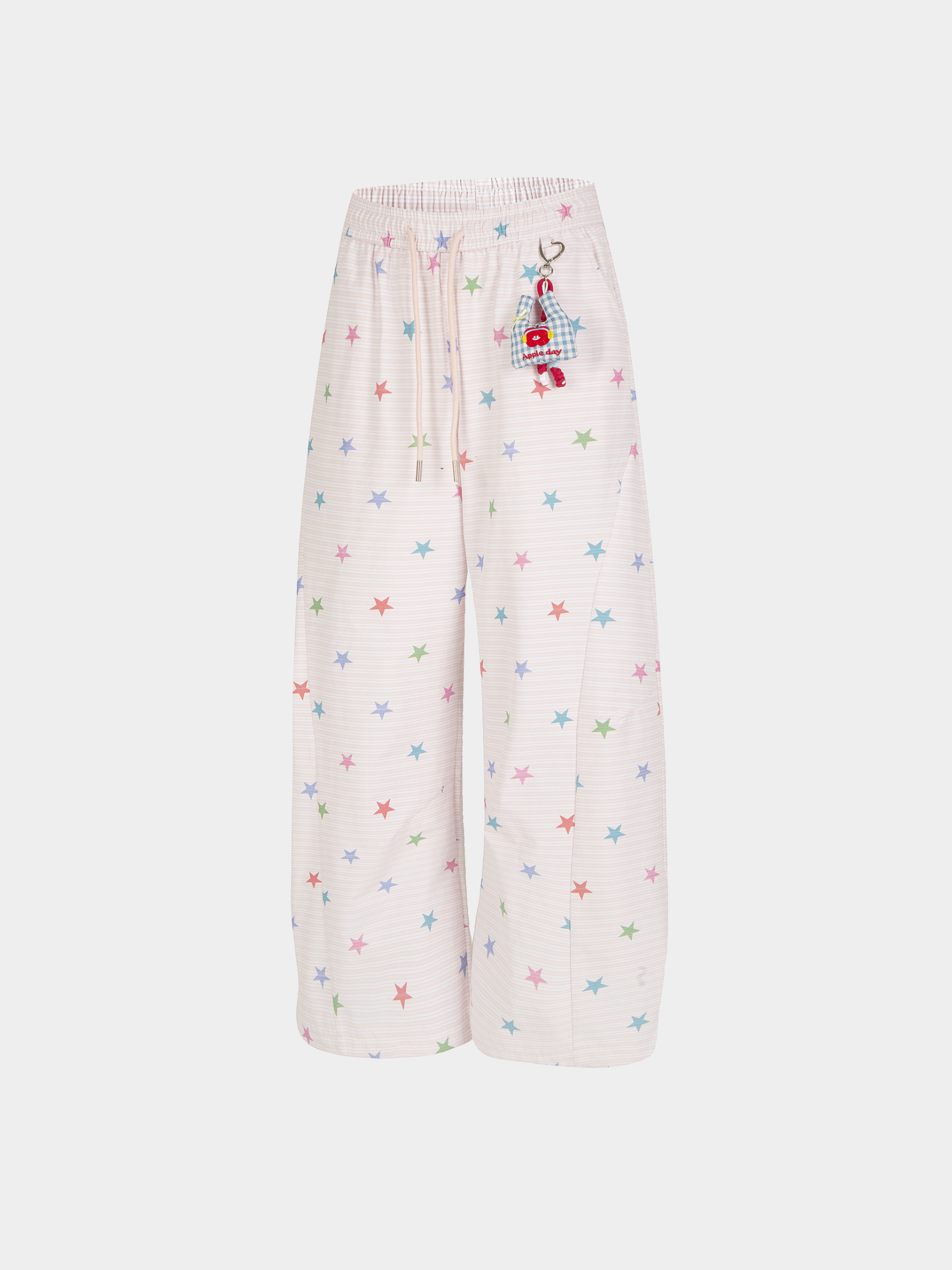 Stitch - Women's Colorful Star Stripe Wide-Leg Pants