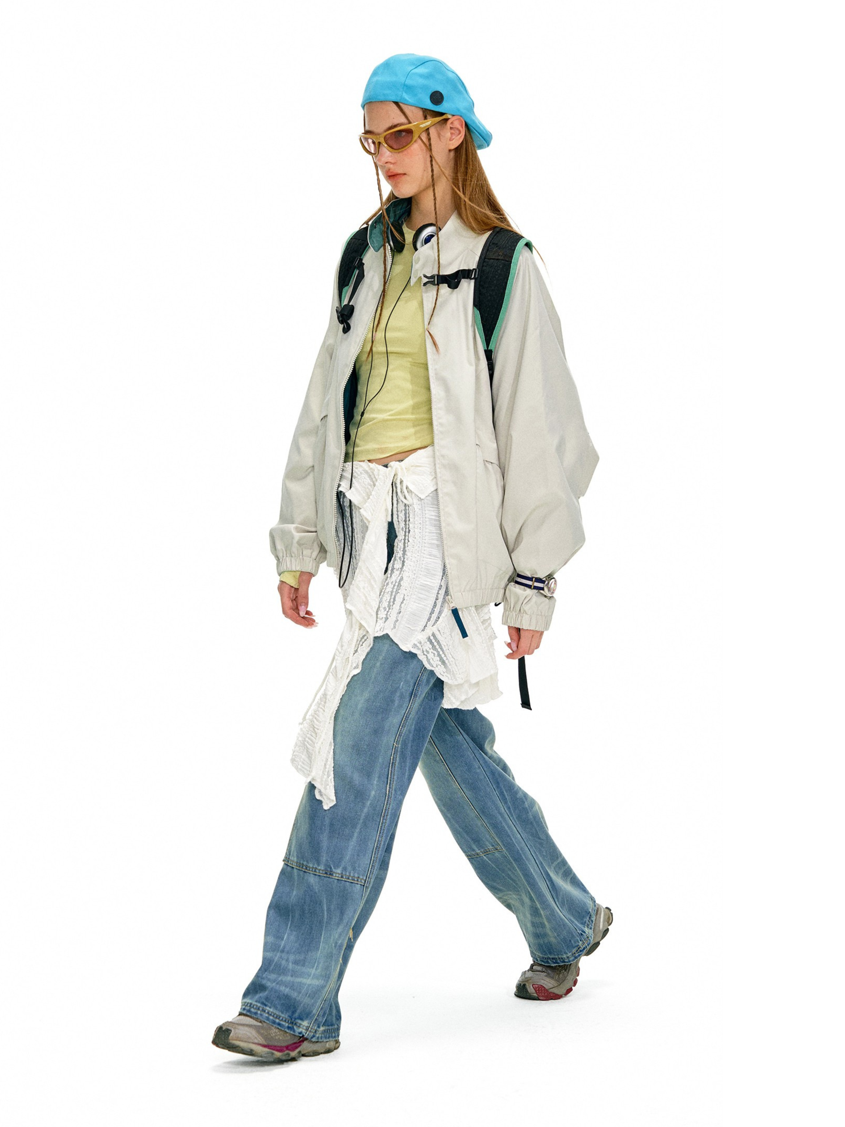 Firewhisper - Unisex Colorblock Stand-Collar Harrington Jacket