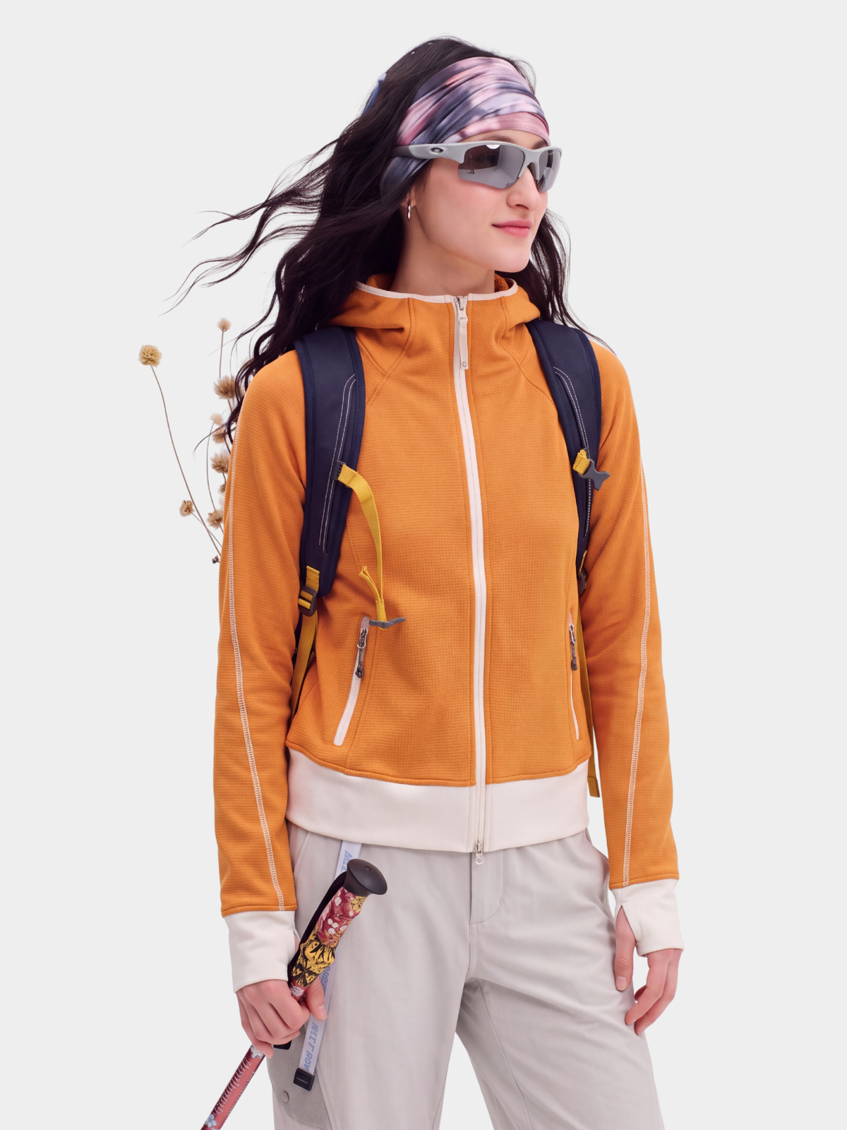 FluffGlide - Women's Breathable Stretch Grid Fleece Jacket