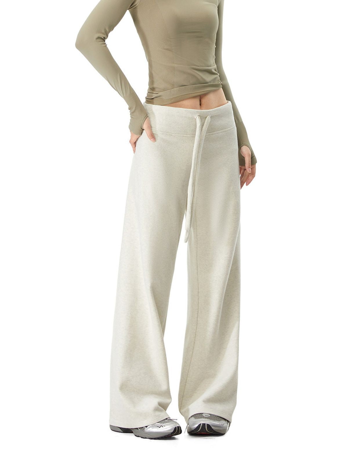 Gorgewalk - Women's Low-Rise Drawstring Straight-Leg Pants