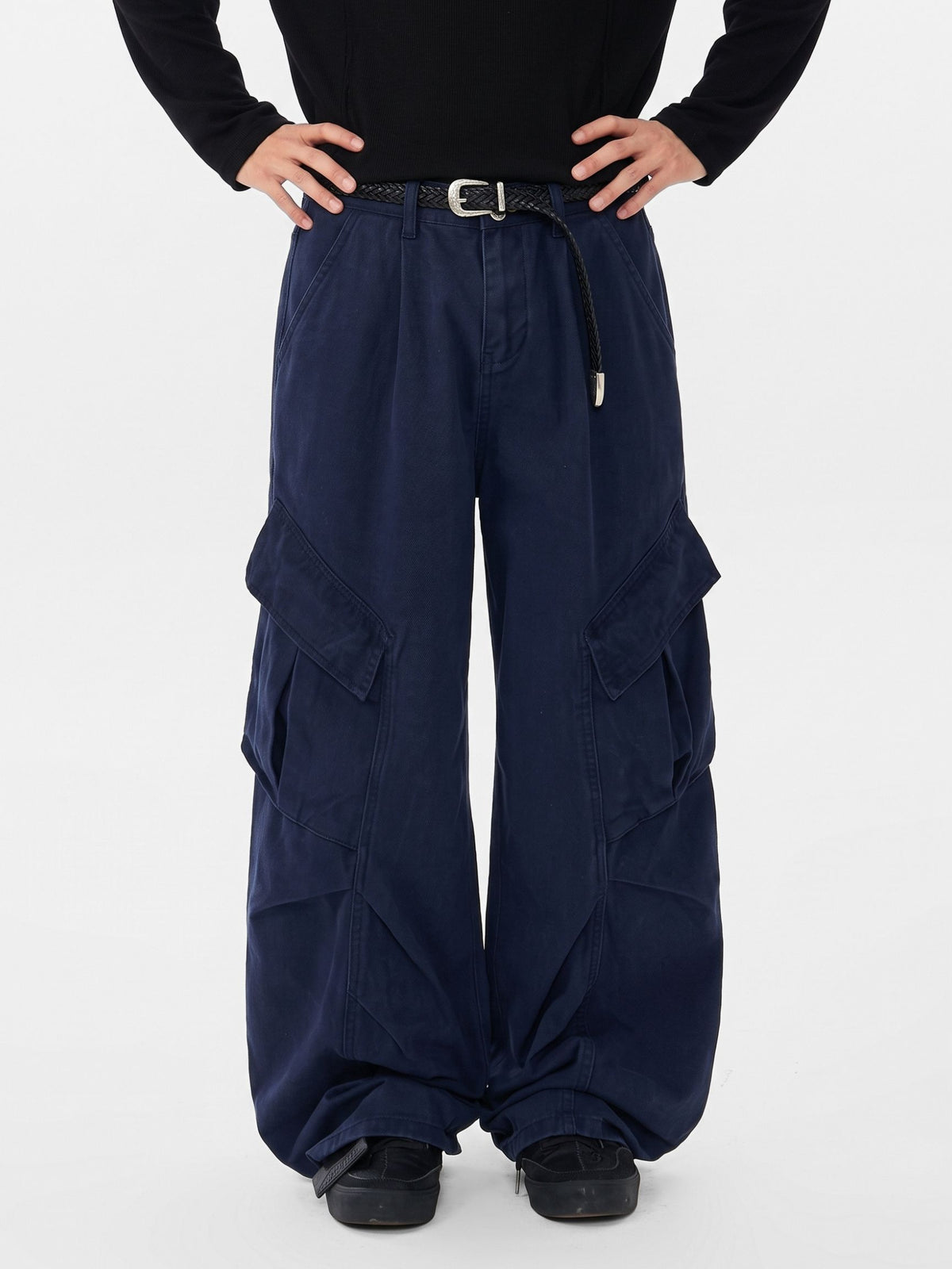 WideDrift - Abrasion-Resistant Multi-Pocket Cotton Cargo Pants