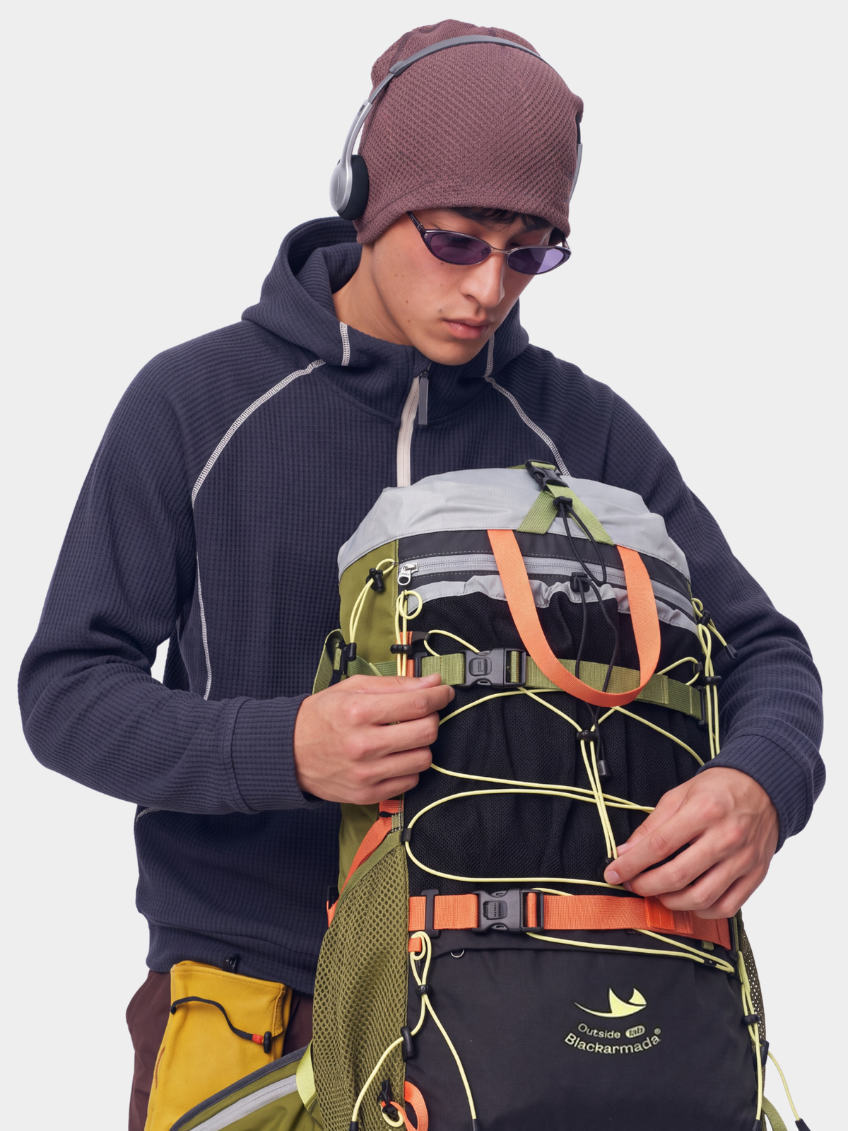 StashVeil - 30L Multi-Functional Color-Block Hiking Backpack