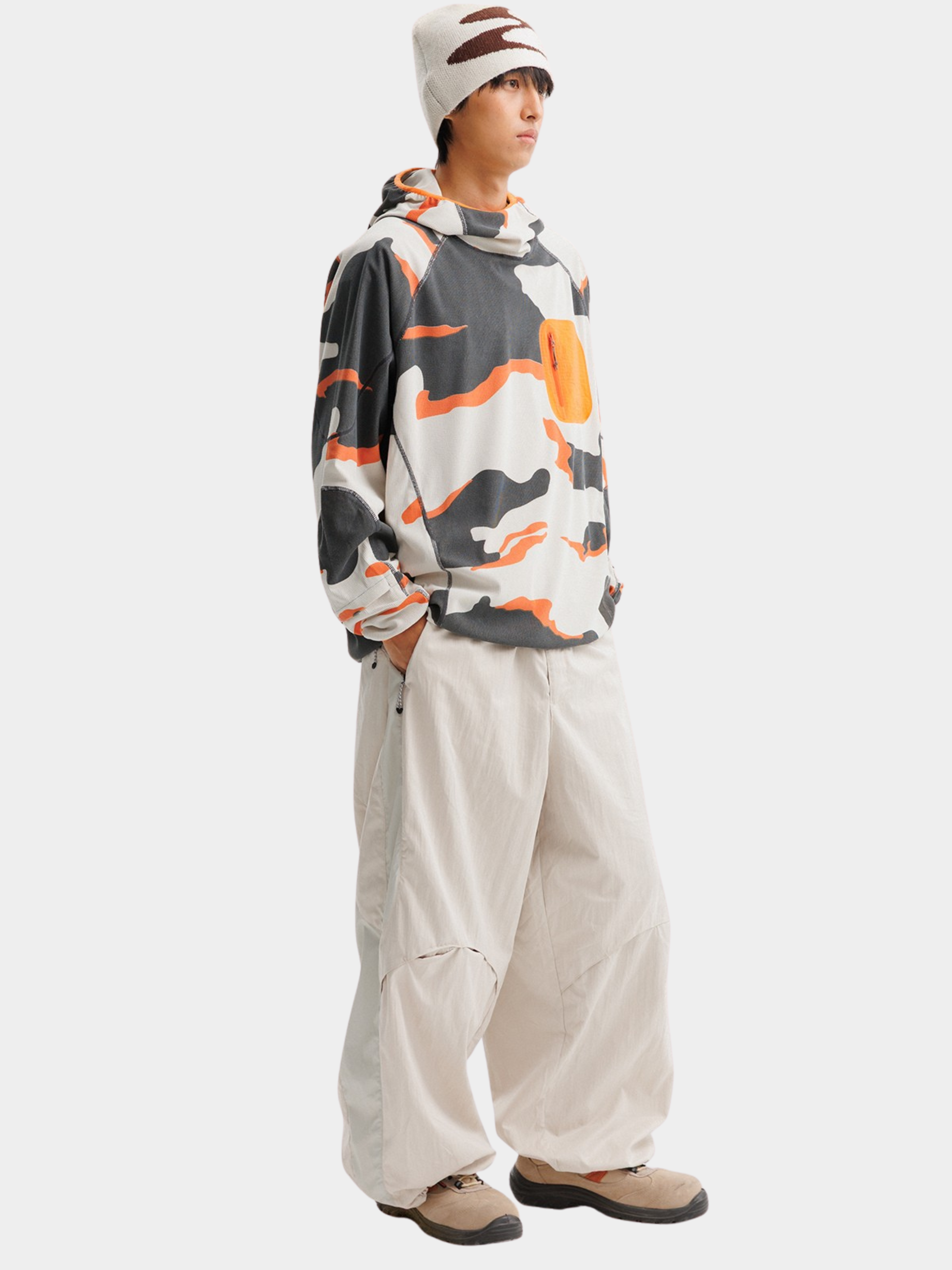 Crag - Unisex Moisture-Wicking High Neck Hoodie Base Layer