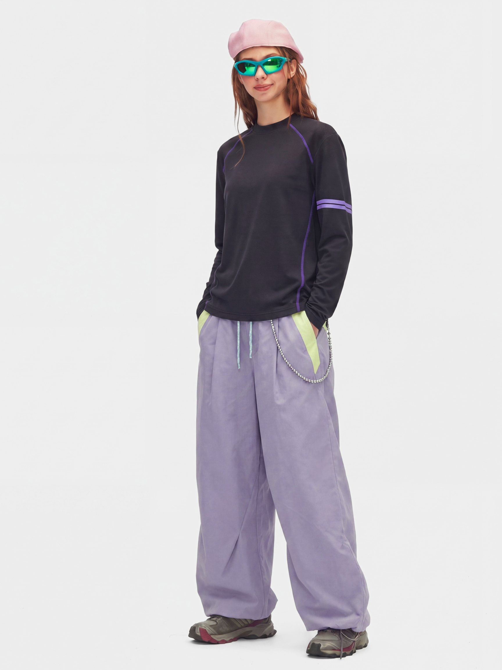 QuietMove - Unisex Crew Neck Long Sleeve Athletic T-Shirt