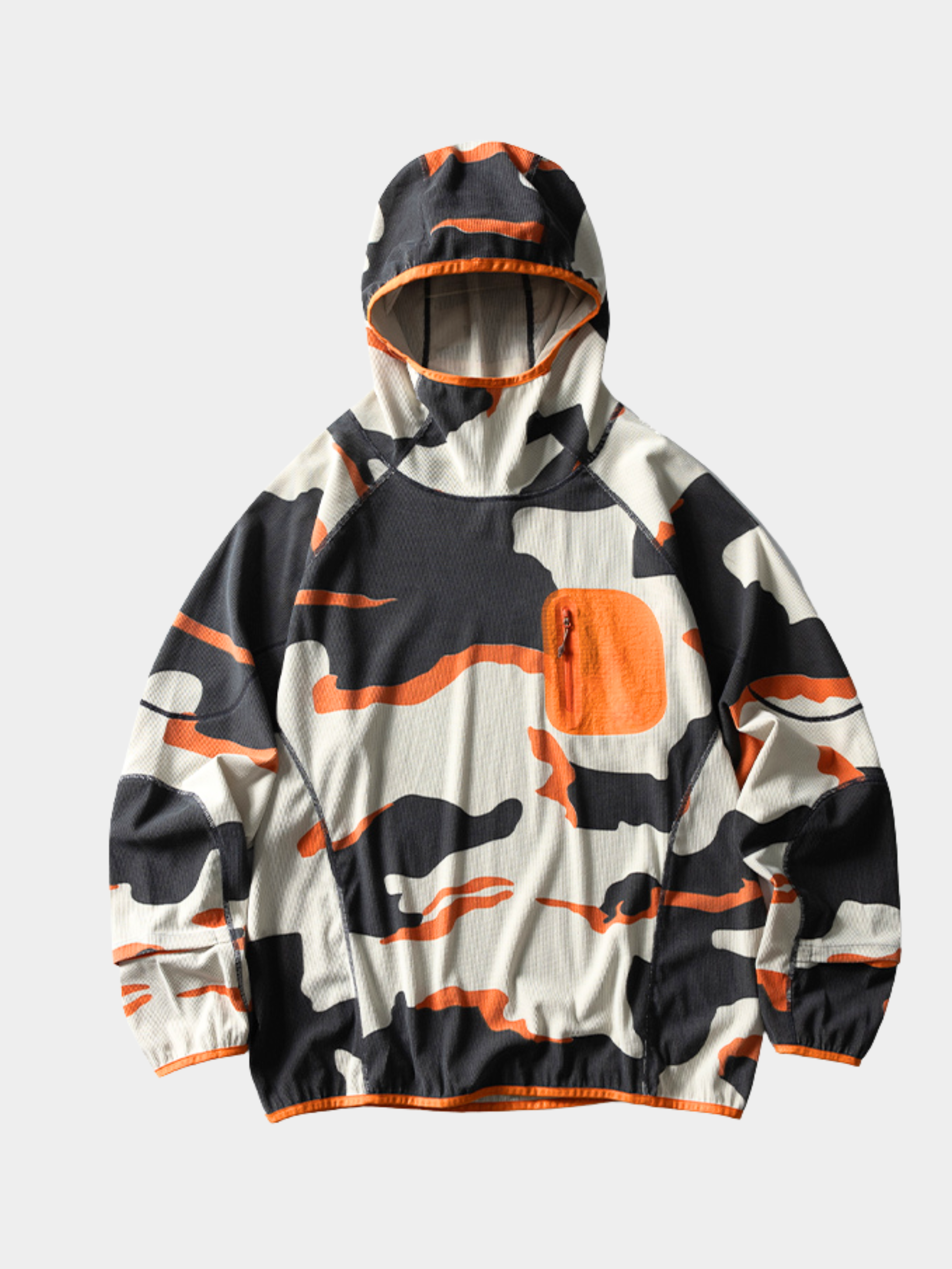 Crag - Unisex Moisture-Wicking High Neck Hoodie Base Layer