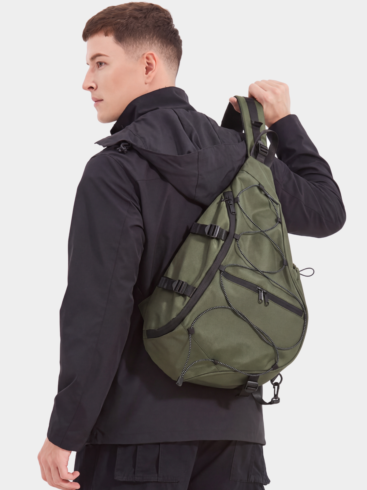 TravelLite - Multi-Compartment Water-Repellent Crossbody Bag