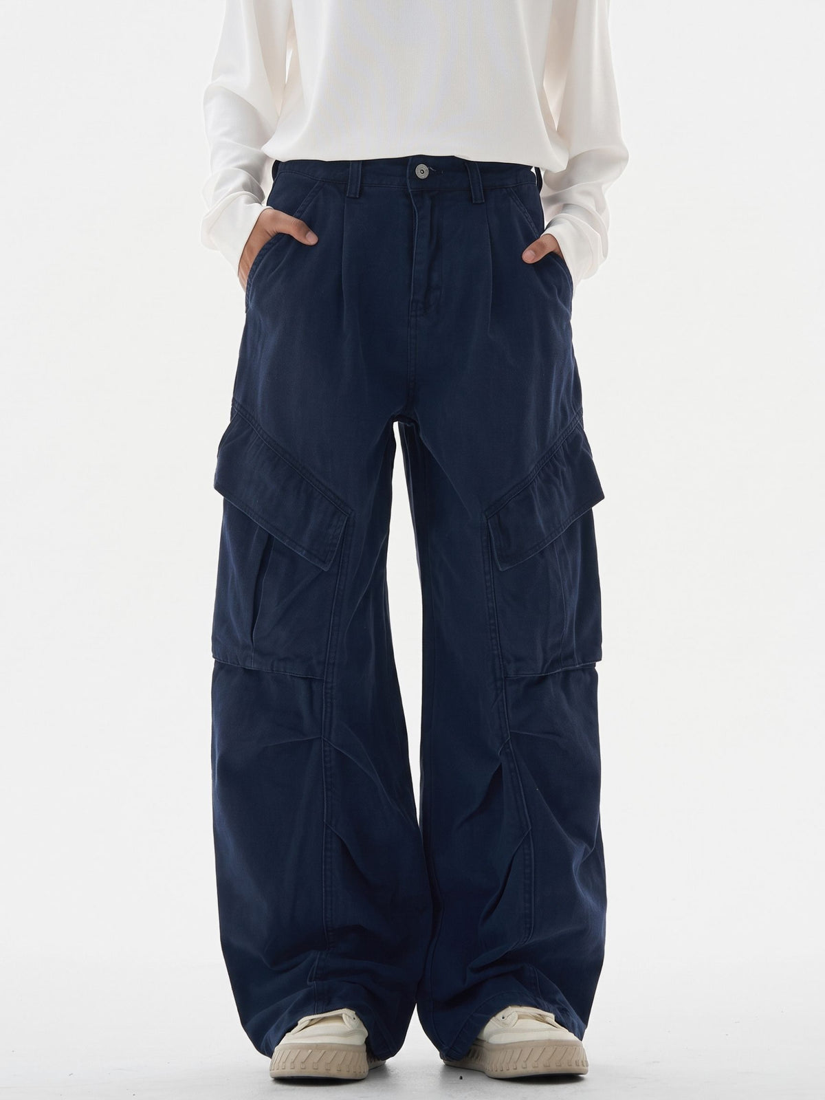 WideDrift - Abrasion-Resistant Multi-Pocket Cotton Cargo Pants