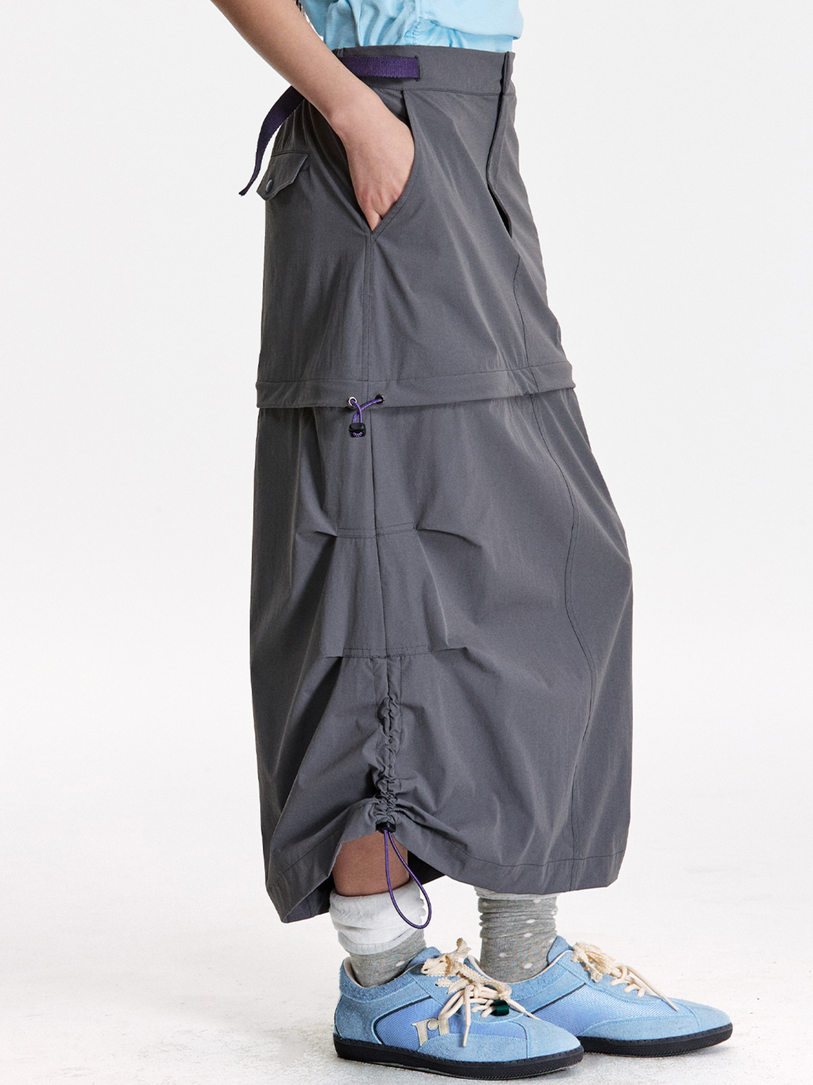 Emberfield - Women's Water-Repellent Detachable-Hem Utility Skirt