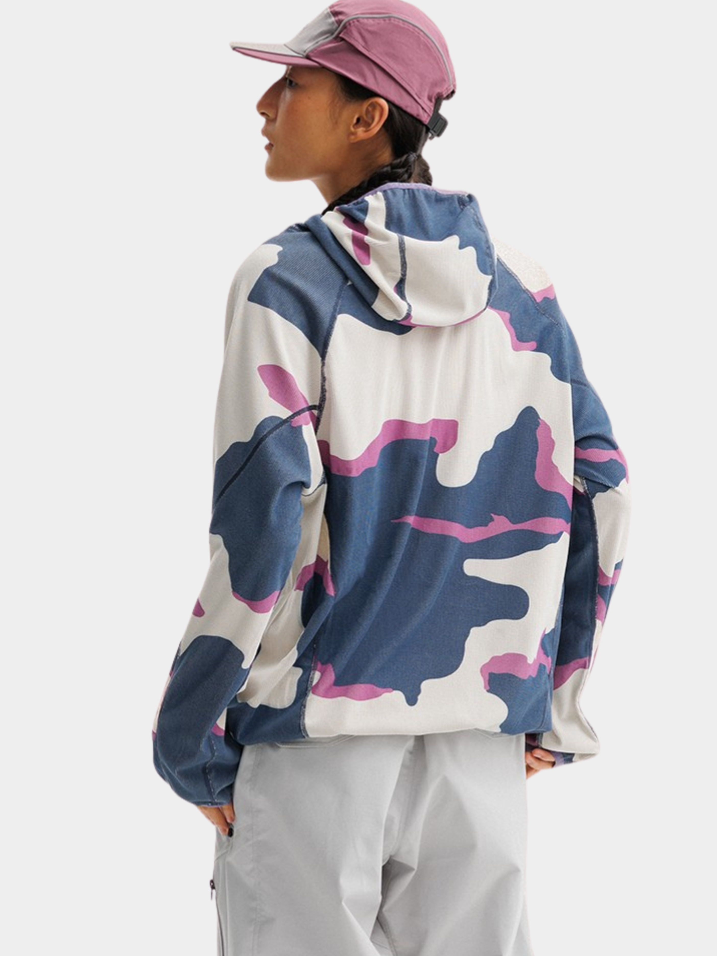 Crag - Unisex Moisture-Wicking High Neck Hoodie Base Layer