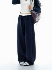Meltpath - Women's Color-Block Draped Straight-Leg Sweatpants