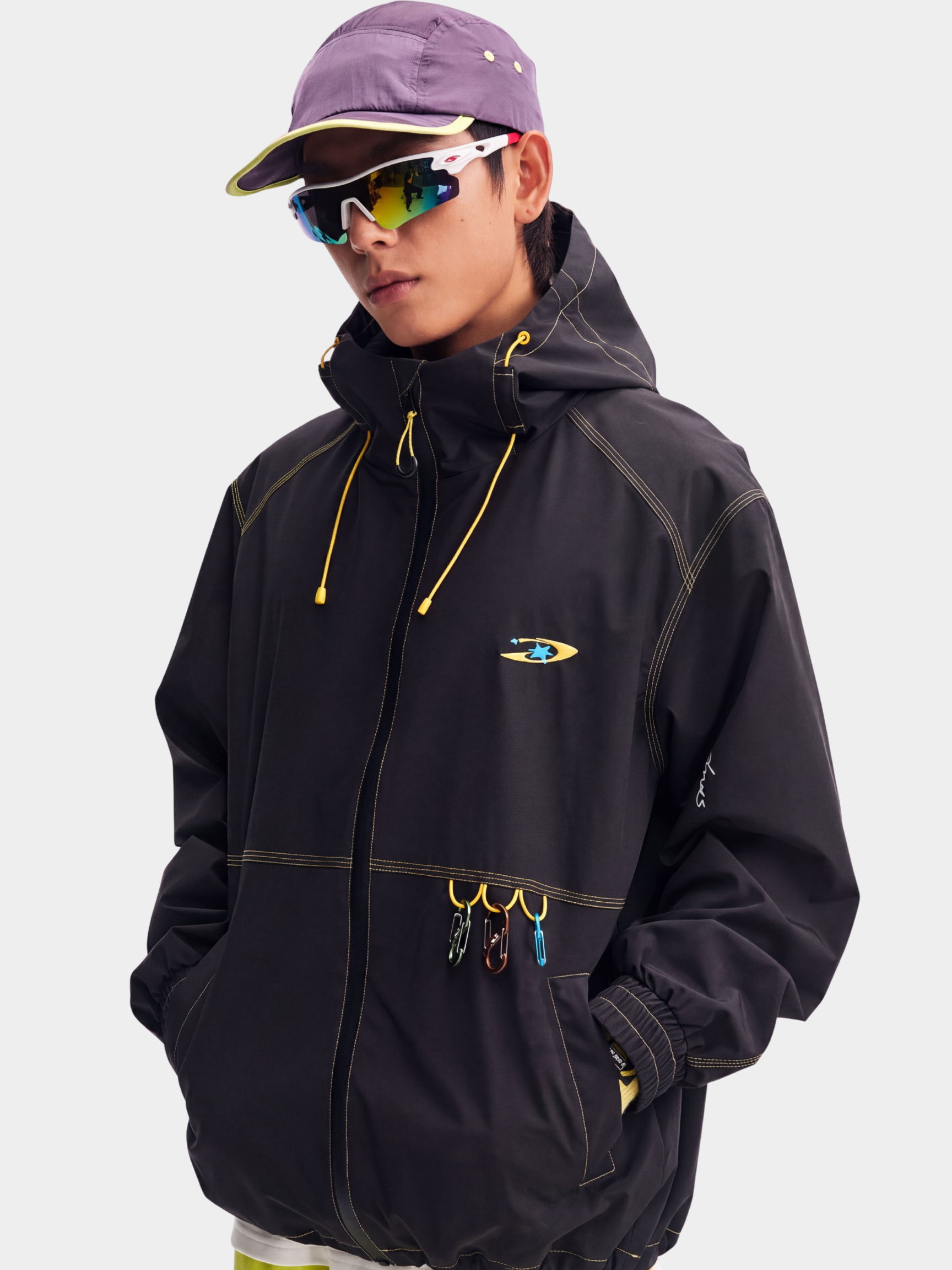 EchoDeck - Teflon® Triple-Defense Colorblock Drawstring Jacket