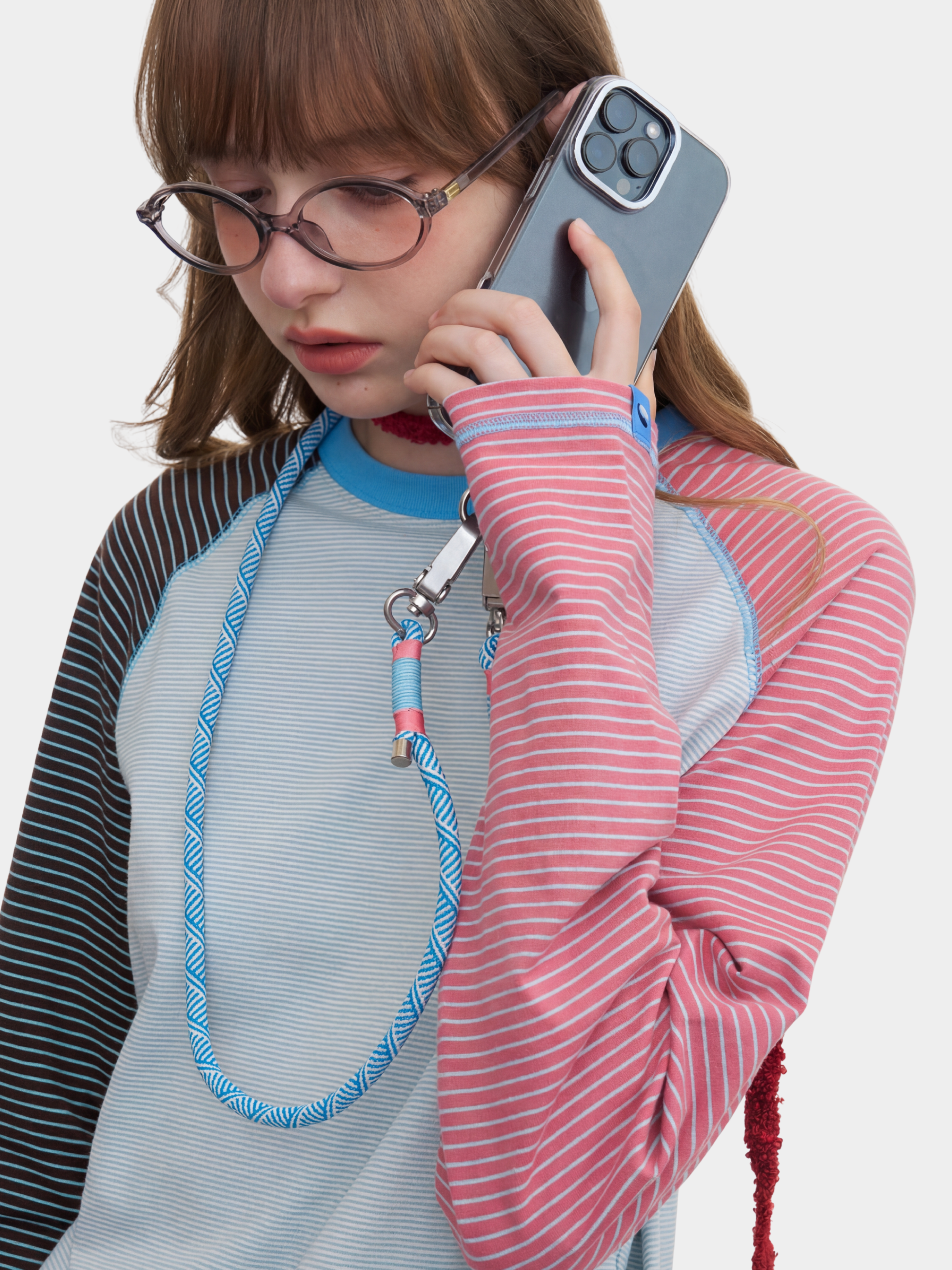 IceFlare - Women's Stripe Contrast Raglan Long-Sleeve