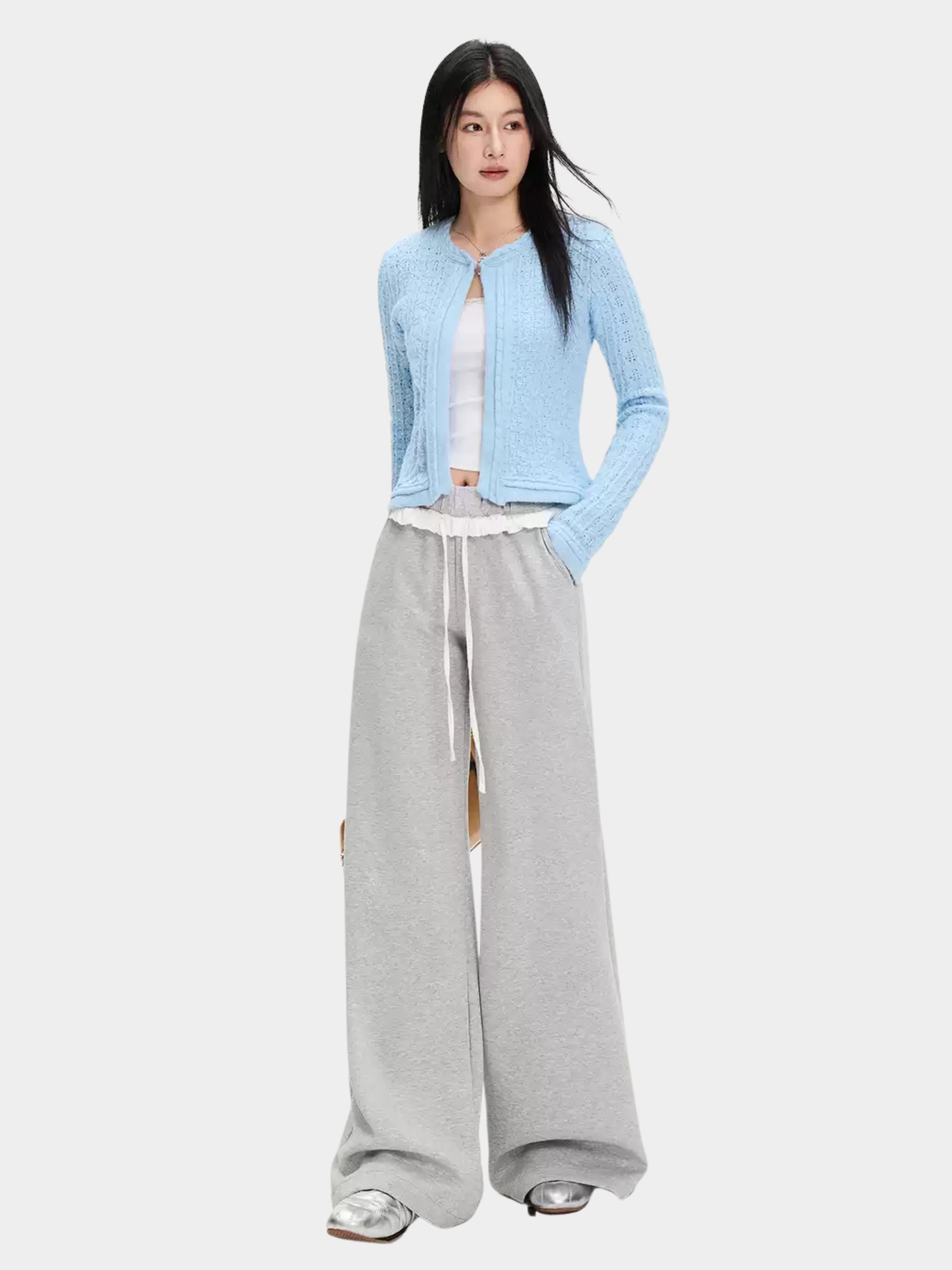 StoneDash - Women's Contrast Trim Stretch Flared Pants