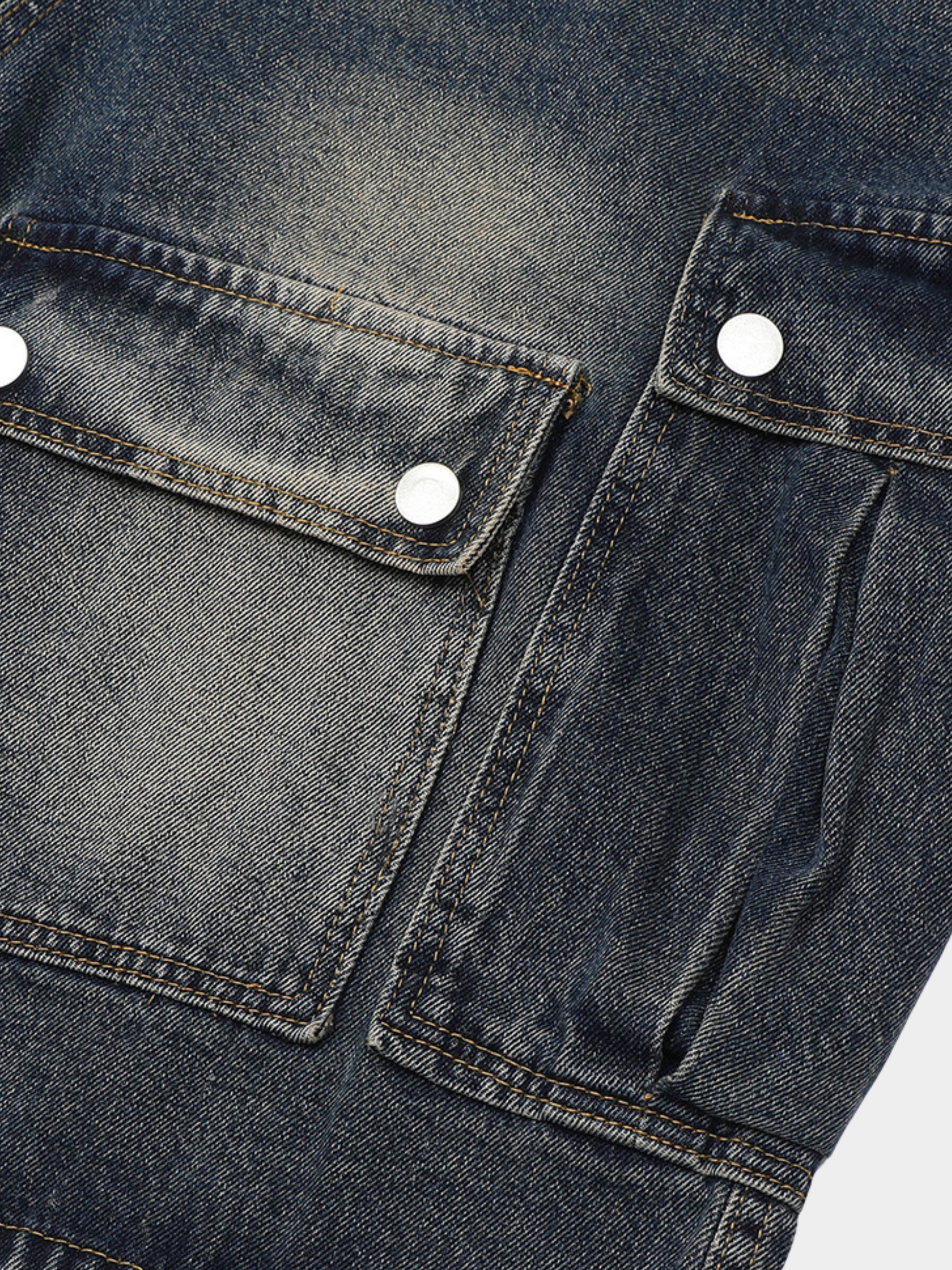 BaseStove - Men's Multi-Pocket Denim Shorts GONGGAR SPORTS
