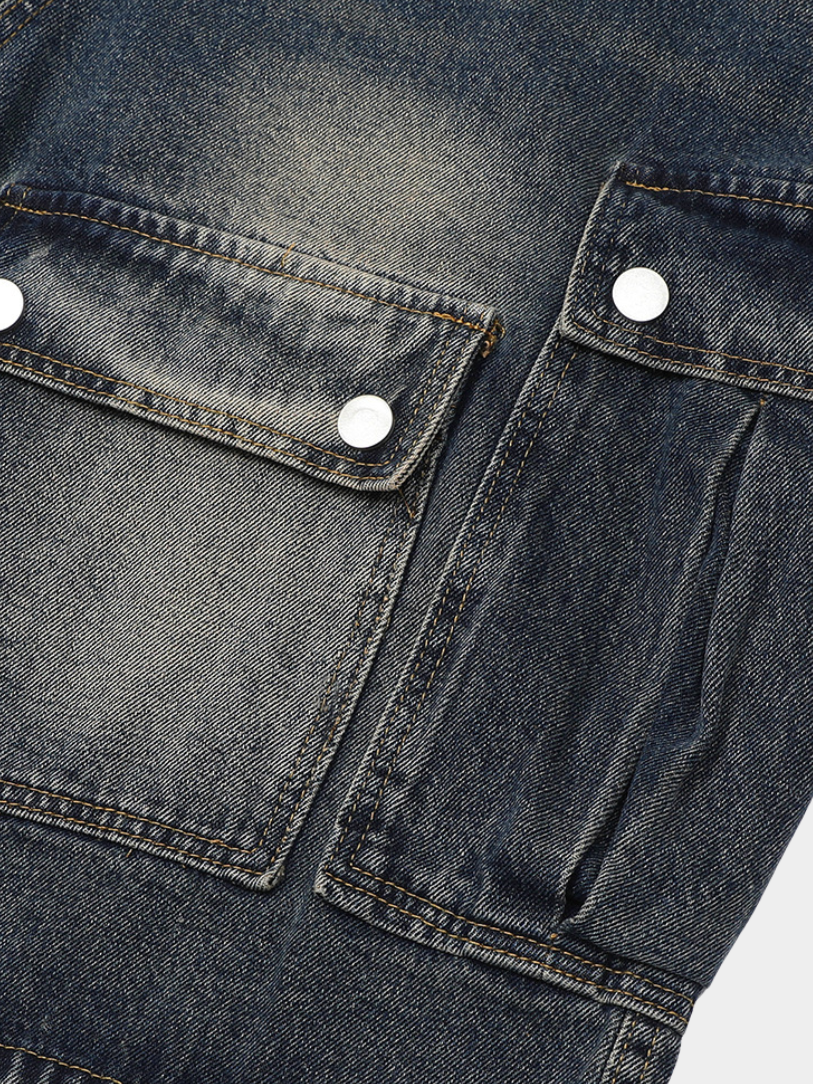 BaseStove - Men's Multi-Pocket Denim Shorts GONGGAR SPORTS