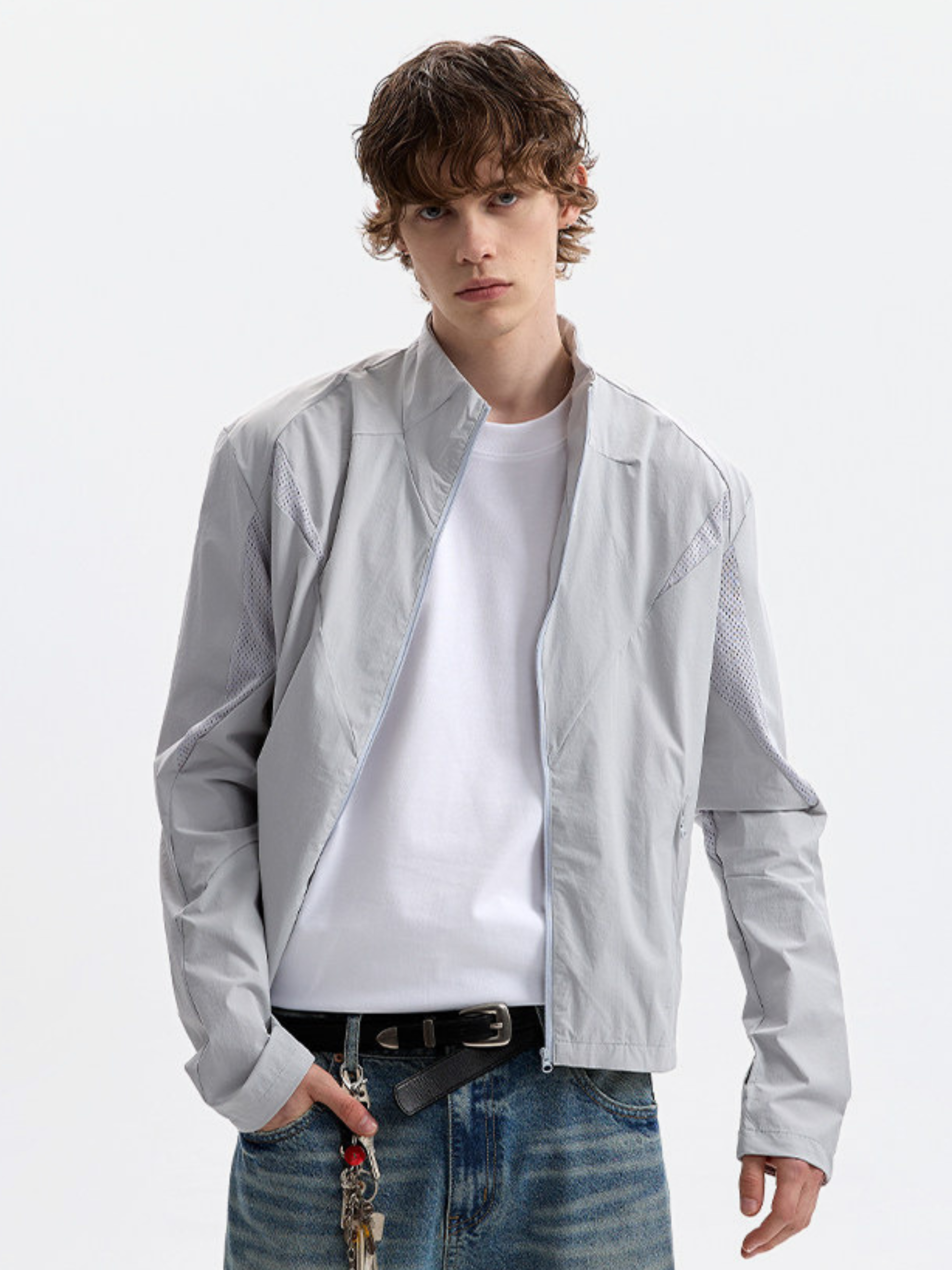 Claytrail - Men's UPF50+ Mesh Breathable Stand Collar Sun Protection Jacket