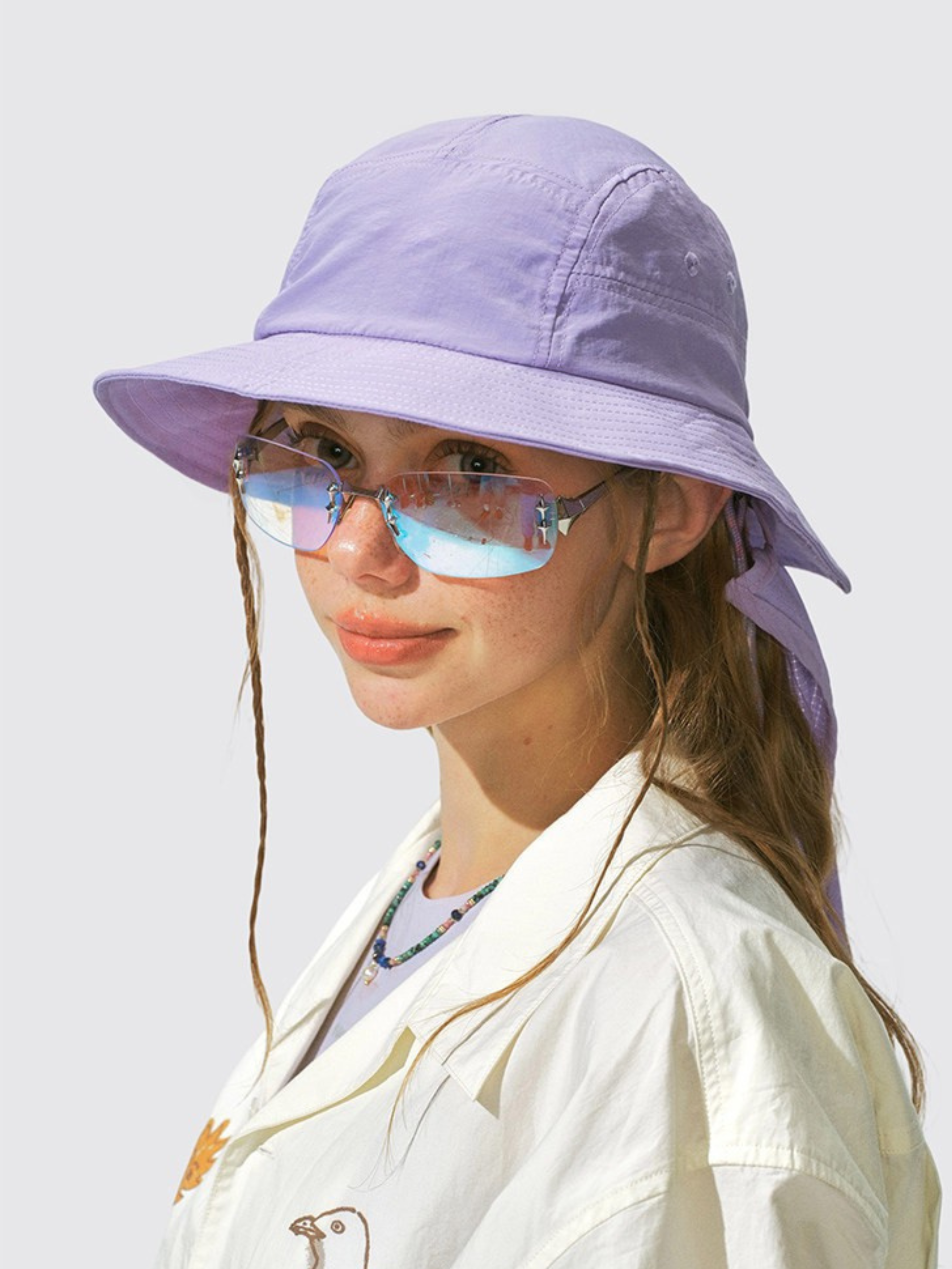 Driftclaw - UV Protection Detachable Neck Sun Flap Outdoor Bucket Hat
