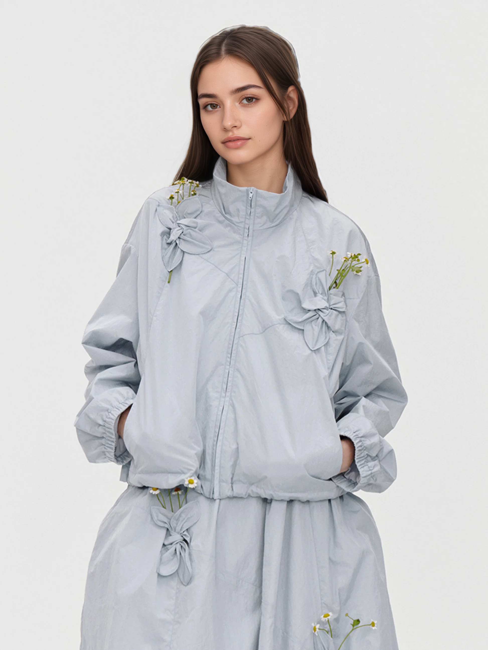 OwlField - Women's UPF50+ 3D Floral Sun Protection Jacket & Skirt Set GONGGAR SPORTS