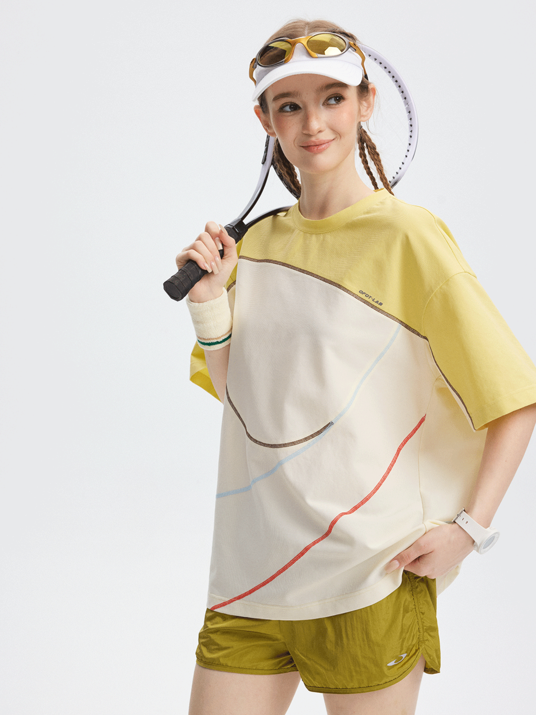 SwiftMove - Women's Quick-Dry Contrast Panel Performance T-Shirt