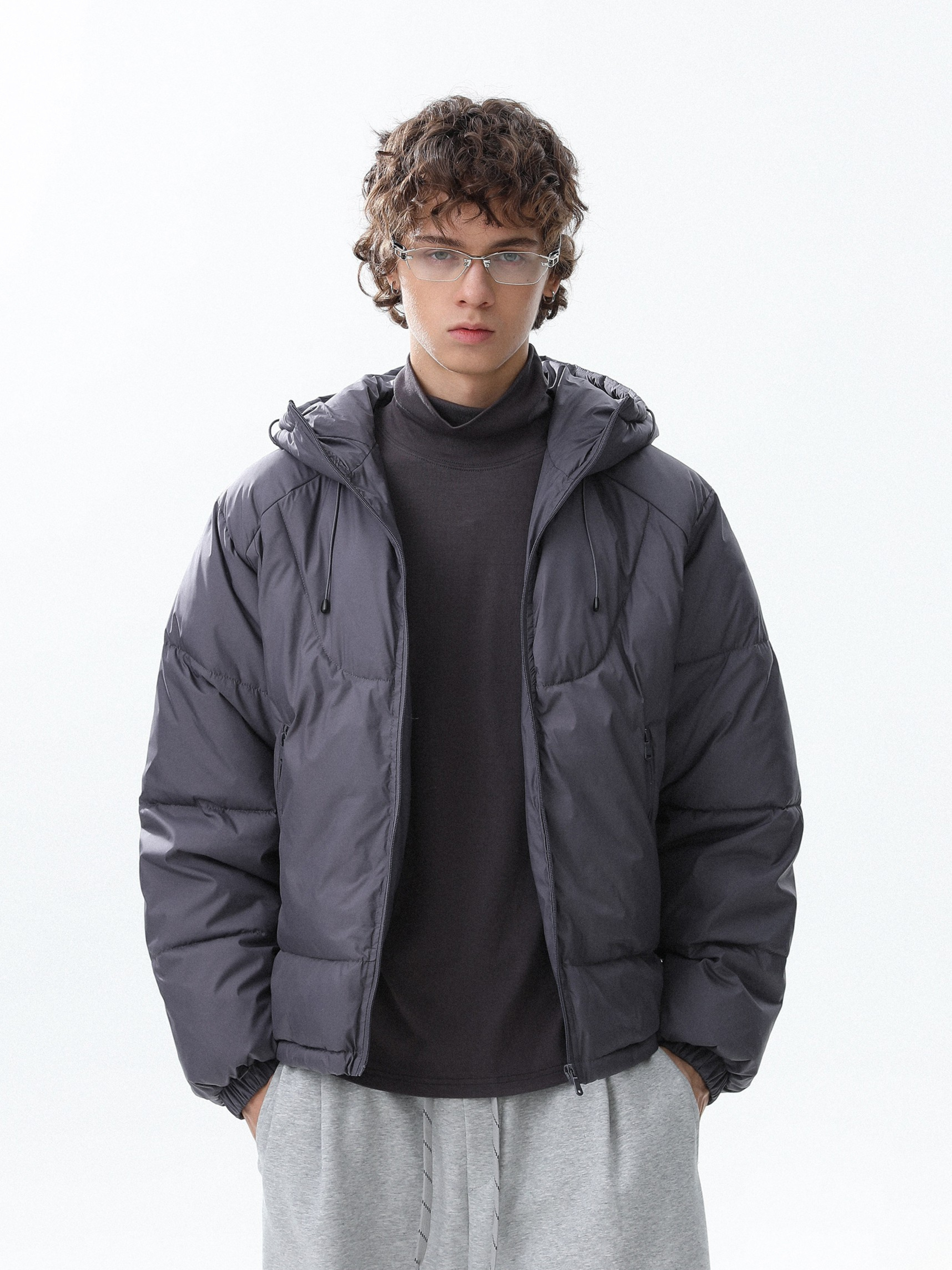 Trailcraft - Unisex Solid Color Quilted Loose Padded Jacket