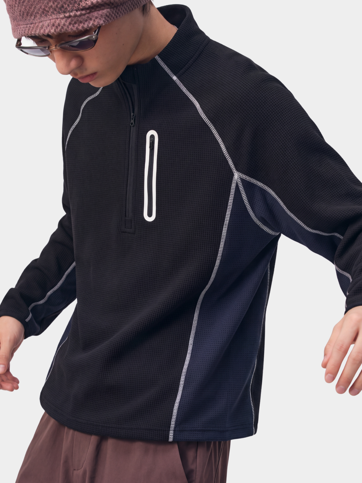 PleatHush - Men's Quick-Dry Breathable Antibacterial Sweatshirt